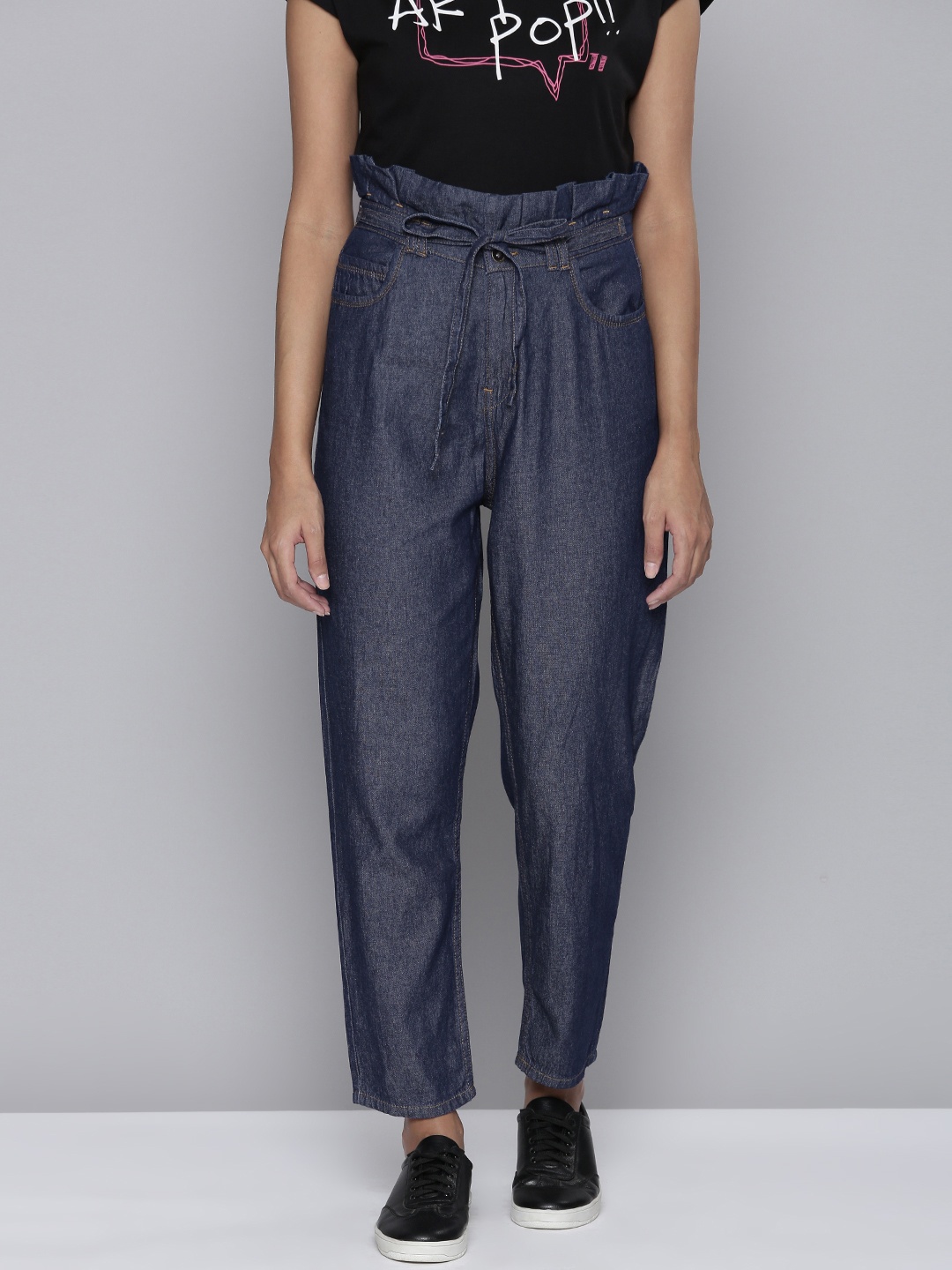 

Flying Machine Women Blue Pure Cotton Regular Fit High-Rise Stretchable Jeans