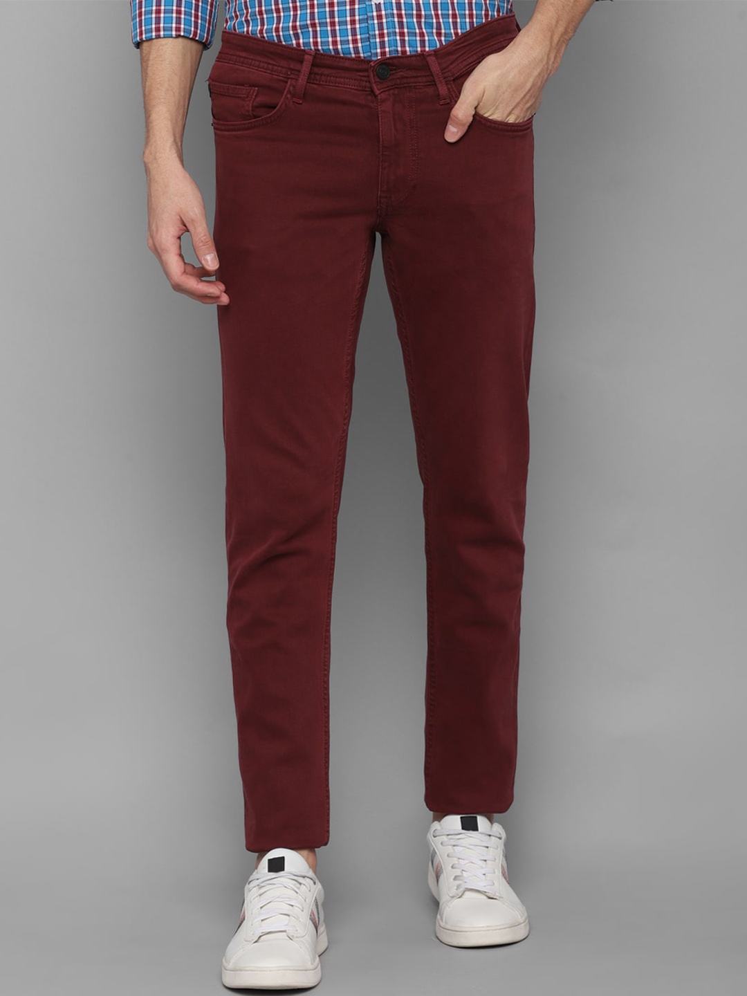 

Allen Solly Men Maroon Skinny Fit Jeans