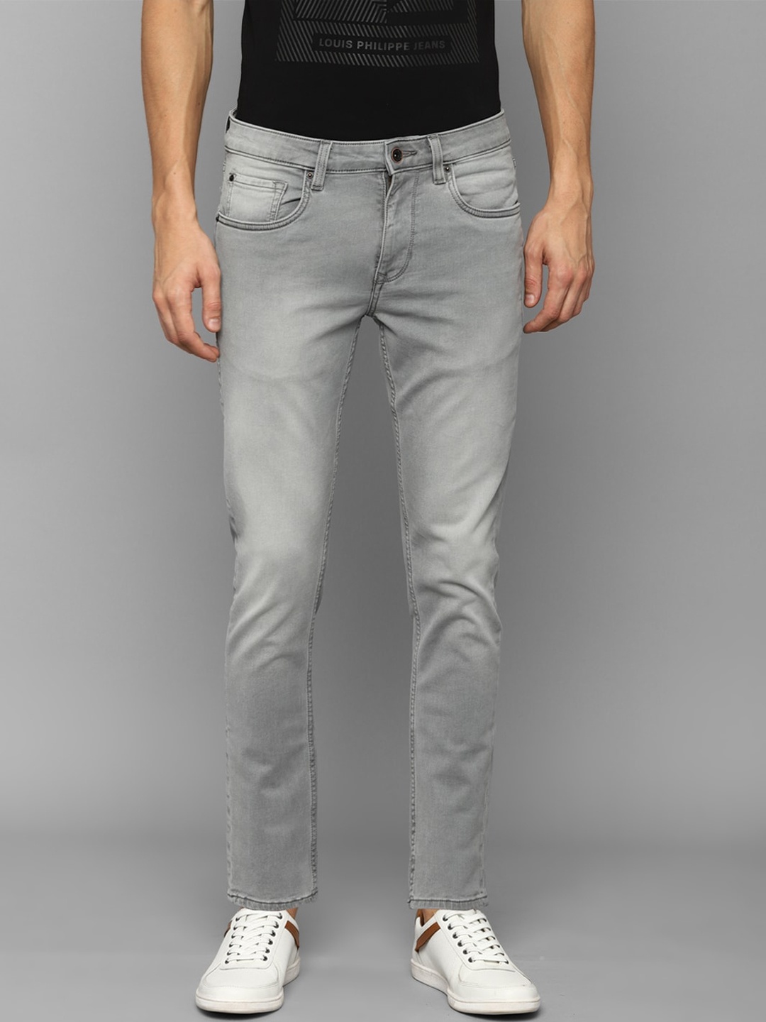 

Louis Philippe Jeans Men Grey Heavy Fade Jeans