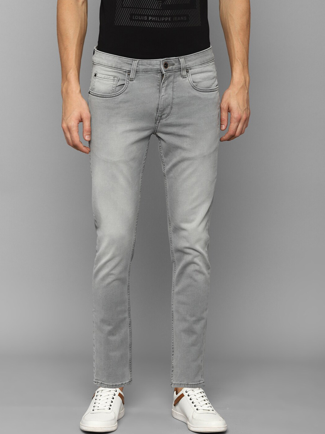 

Louis Philippe Jeans Men Grey Heavy Fade Jeans