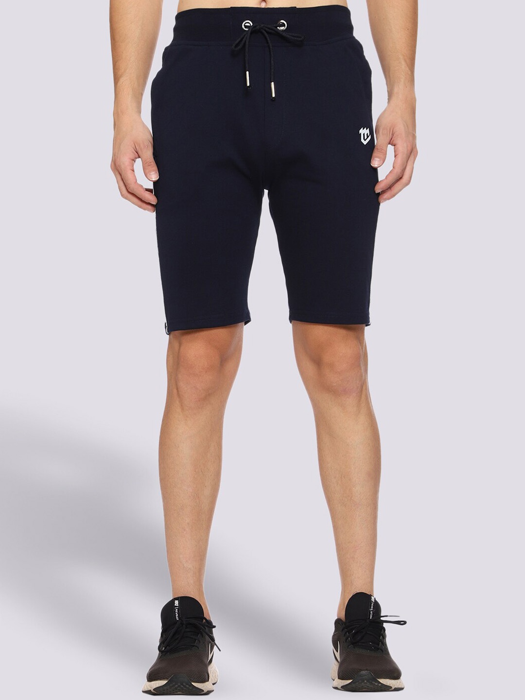 

Mark Leute Men Navy Blue Sports Shorts