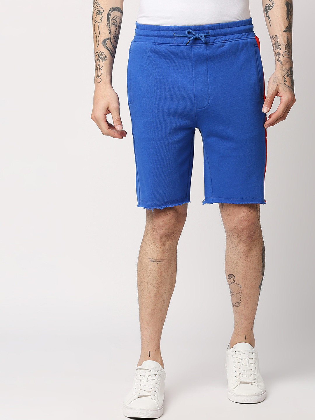 

Disrupt Men Blue Typography Printed Shorts