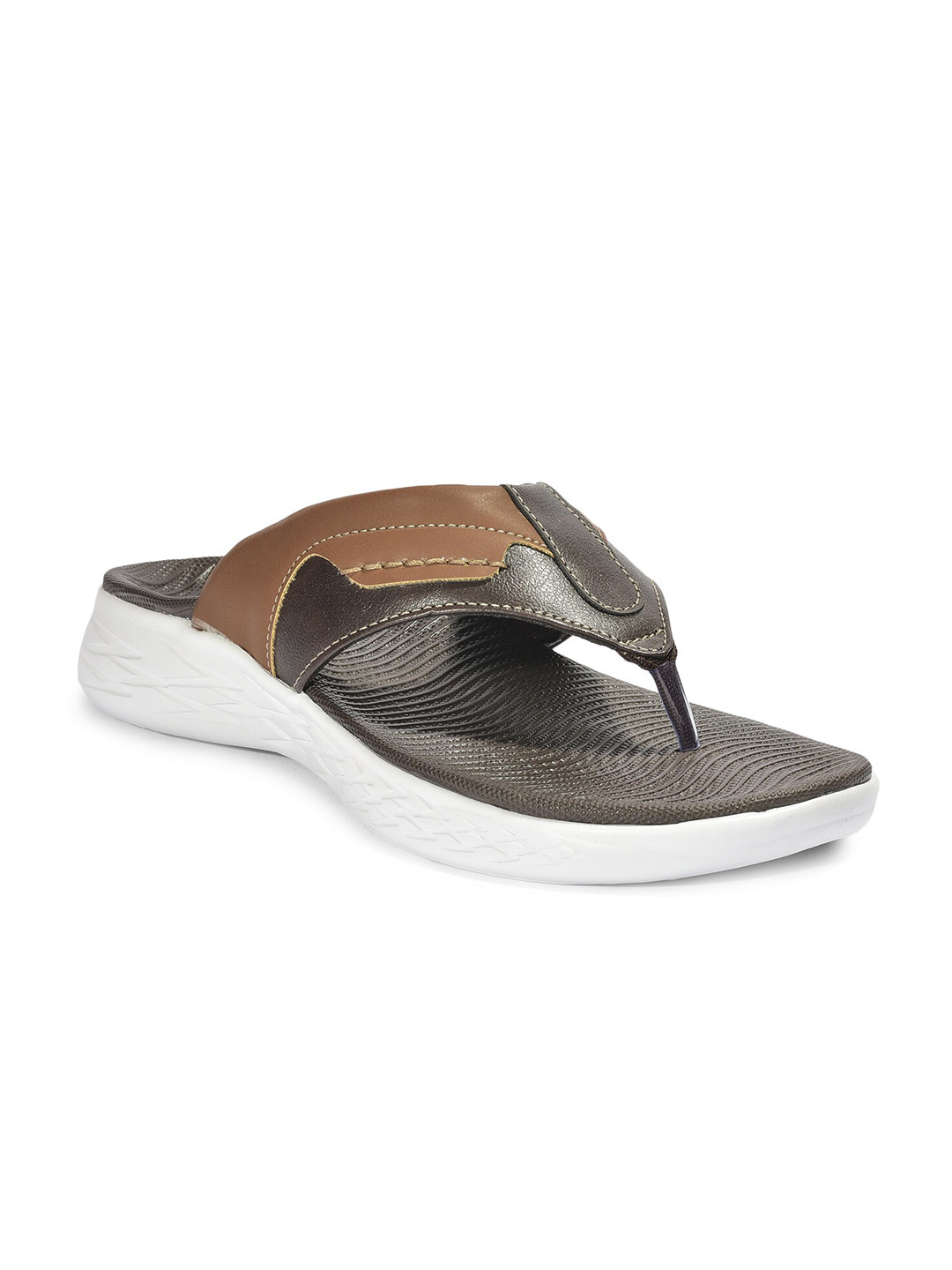 

Liberty Men Brown & White Thong Flip-Flops