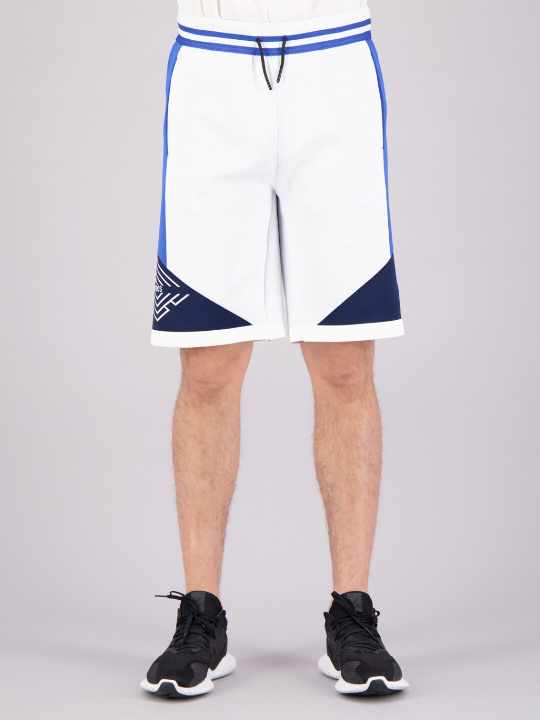 

FREESOUL Men White & Blue Lounge Shorts