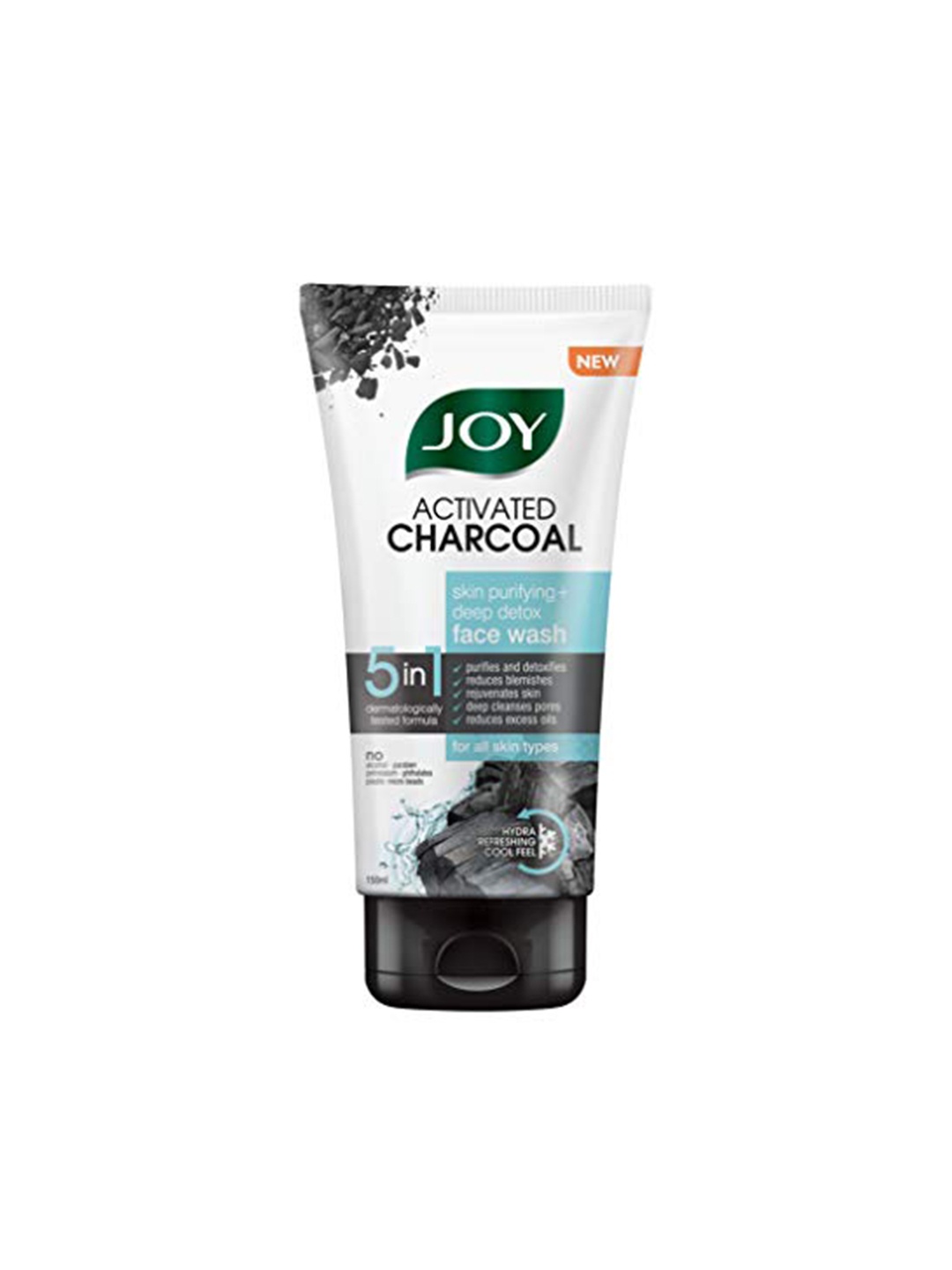 

JOY Charcoal Face Wash For Oil Control & Dirt Removal - 150ml, White