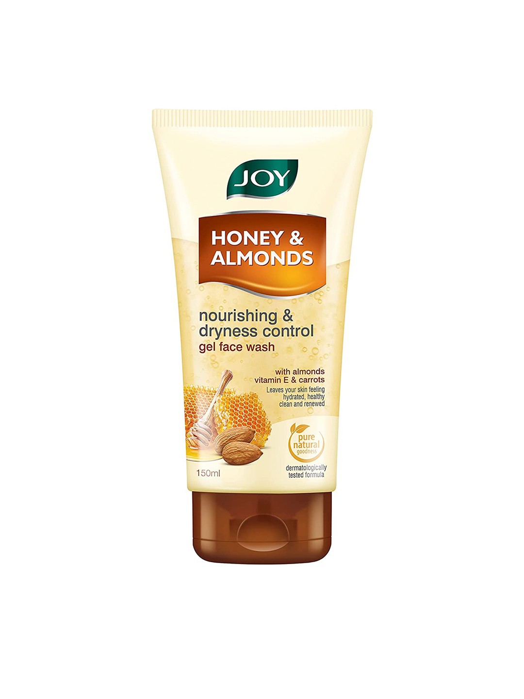 

JOY Honey & Almonds Nourishing & Dryness Control Gel Face Wash - 150ml, Beige