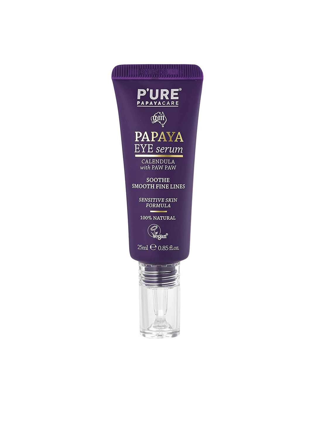 

PURE PAPAYACARE Papaya Eye Serum with Calendula for Sensitive Skin - 25ml, Purple