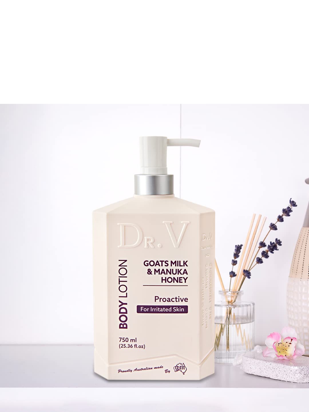 

Dr. V Goat Milk & Manuka Honey Body Wash 750ml, White