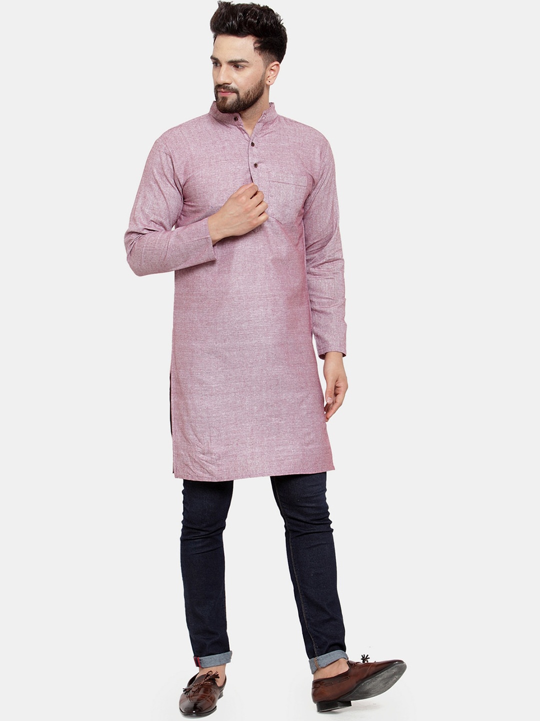 

Sayesha Men Purple Kurta