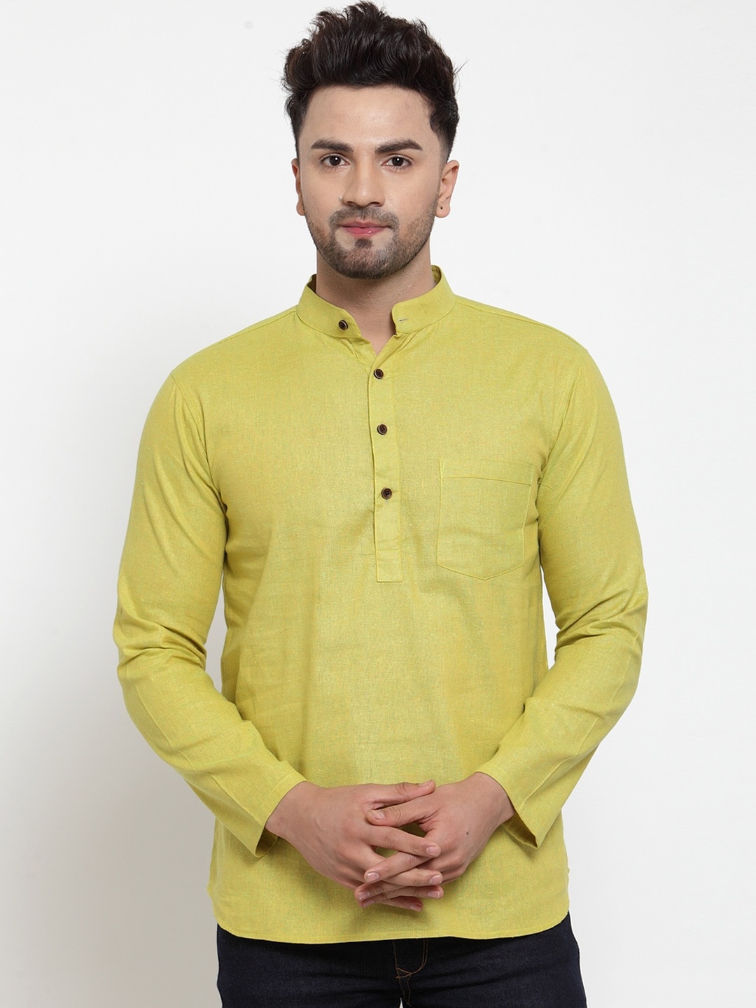 

Sayesha Men Green Pure Cotton Kurta