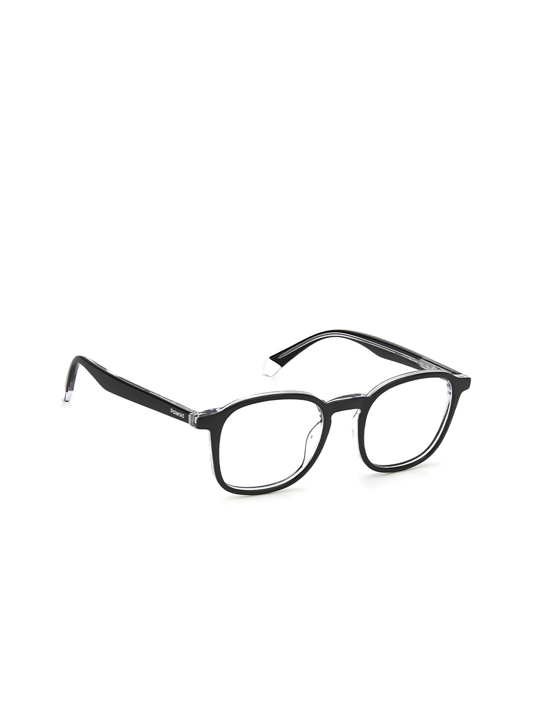 

Polaroid Men Clear Lens & Black Square Sunglasses