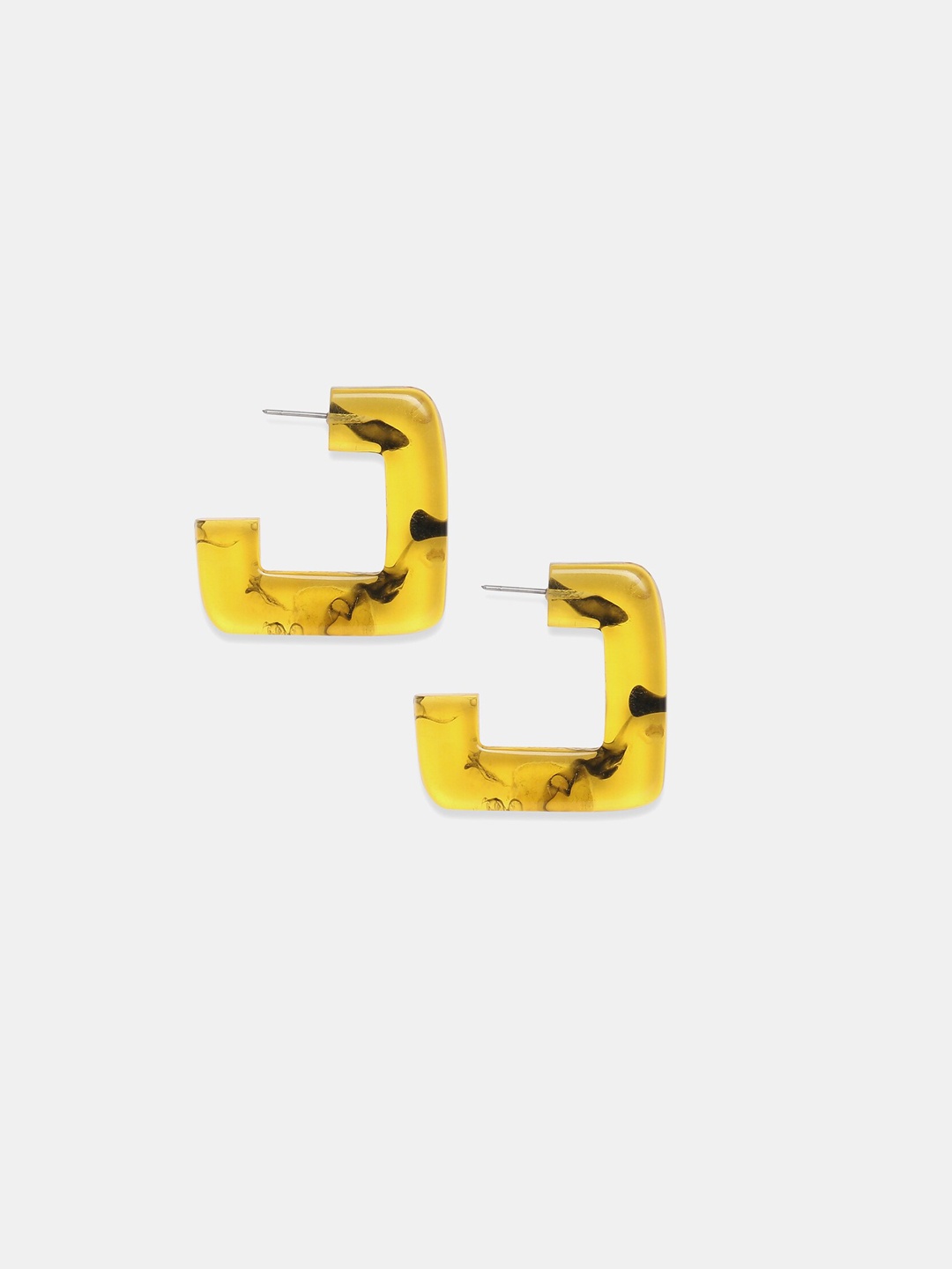 

20Dresses Yellow Half Hoop Earrings