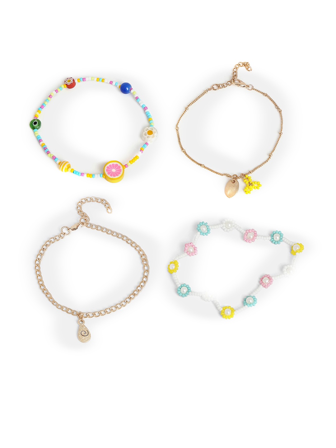 

20Dresses Women Multicoloured Set Of 4 Bracelets, Multi