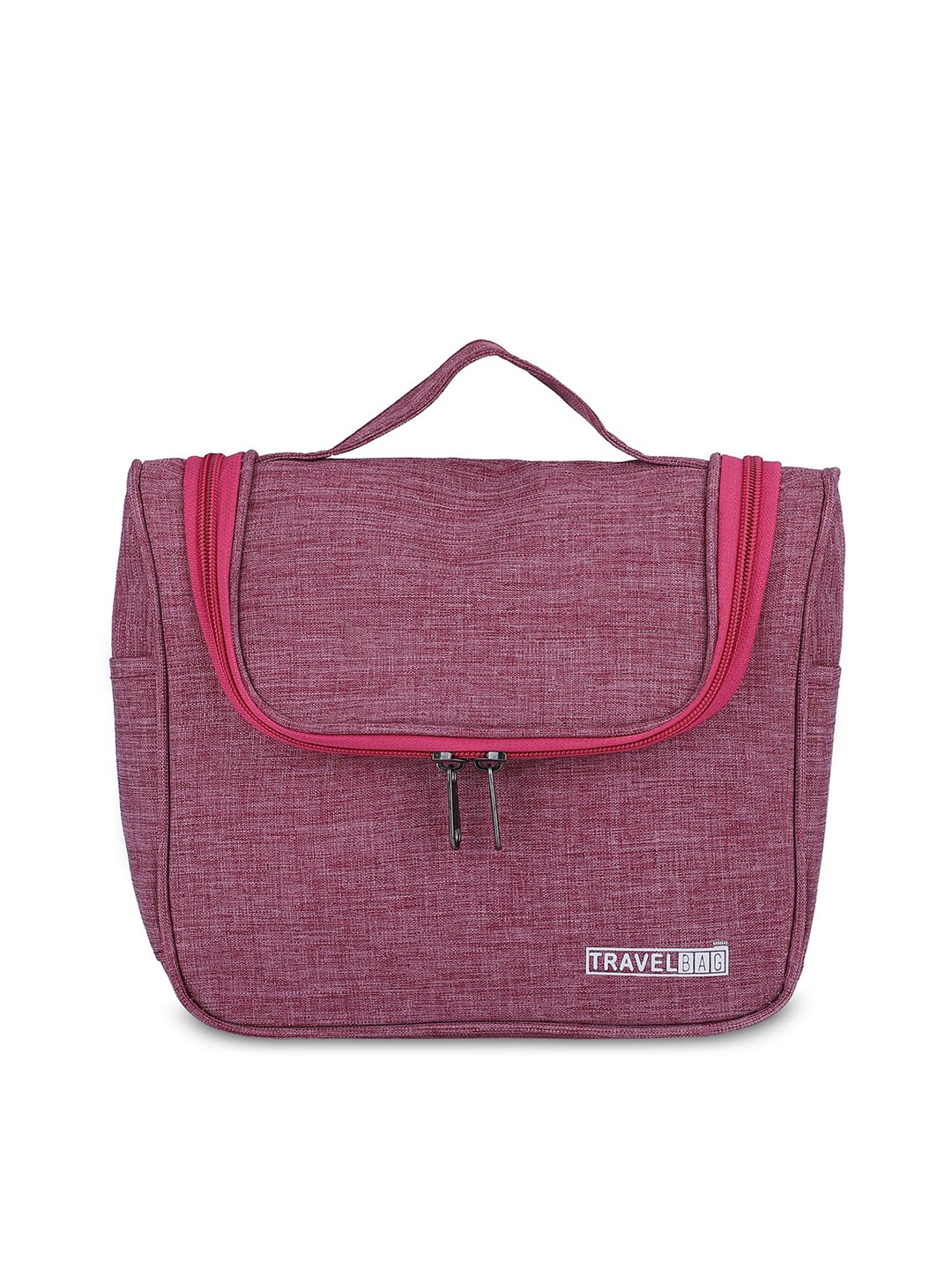 

NFI essentials Pink Solid Multifunctional Cosmetic Bag