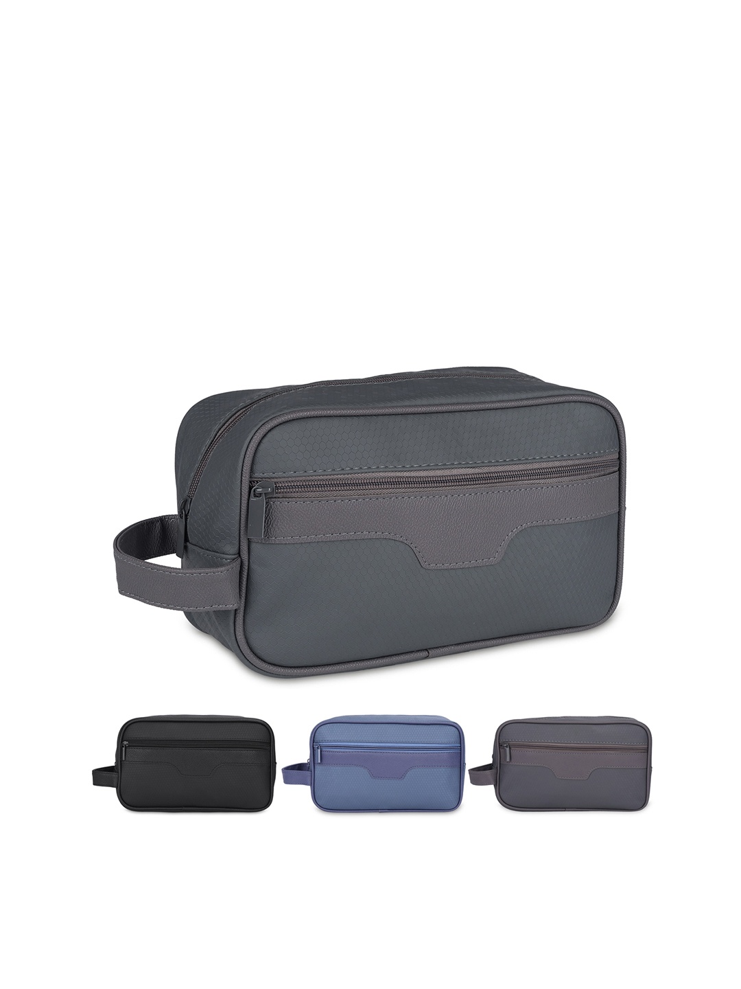 

NFI essentials Men Grey Solid Multipurpose Pouch