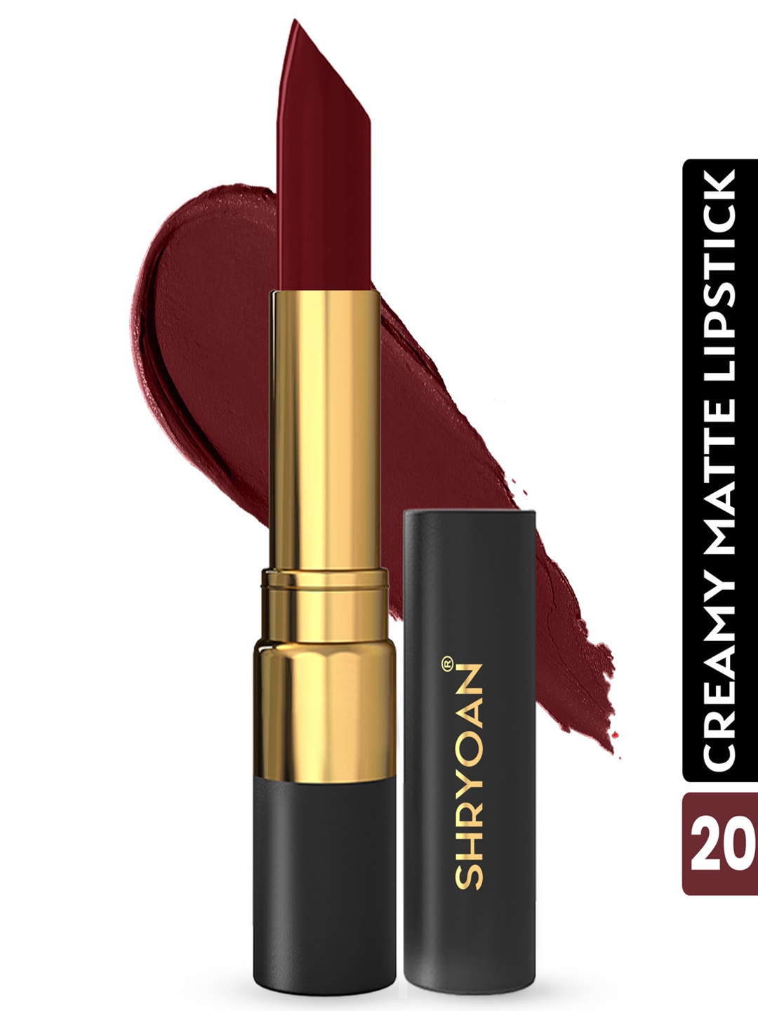 

SHRYOAN Intensely Pigmented Luxurious Free Soul Matte Lipstick - Pride, Maroon