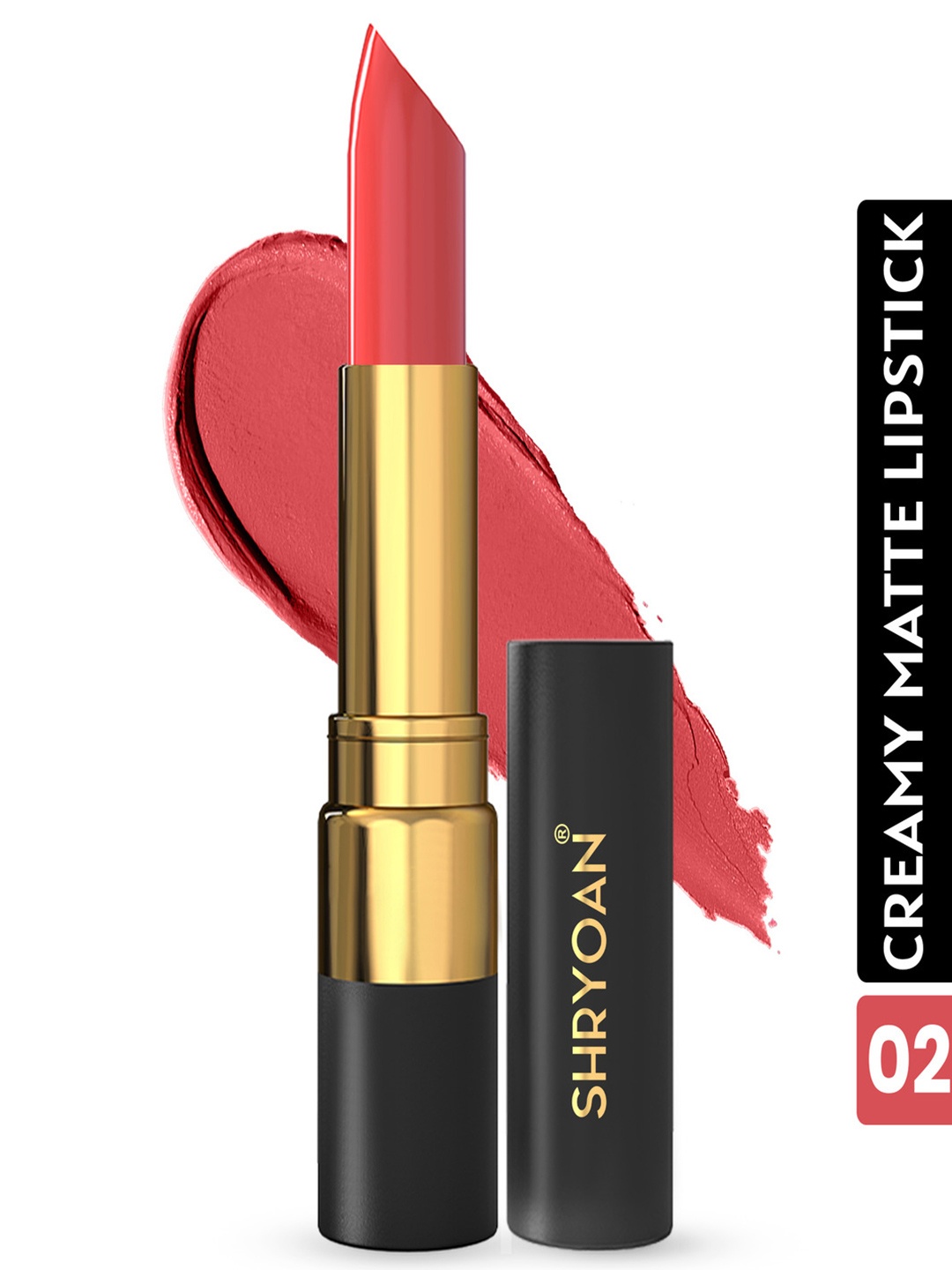 

SHRYOAN Intensely Pigmented Luxurious Free Soul Matte Lipstick - Mented, Pink