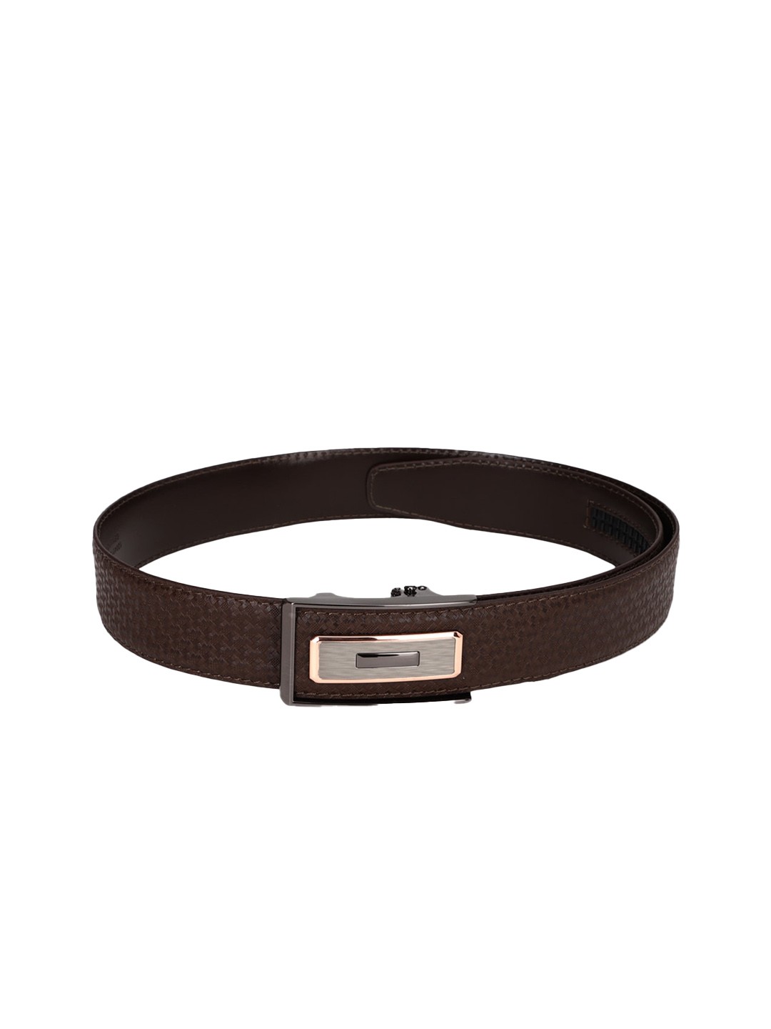 

Peter England Men Brown Printed Leather Formal Belt