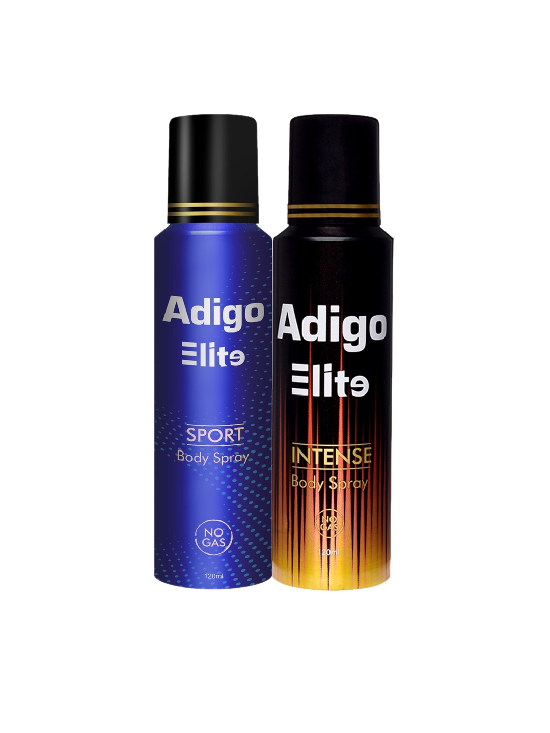 

Adigo Men Set of 2 Elite Body Sprays - Intense & Sport - 120ml each, Blue