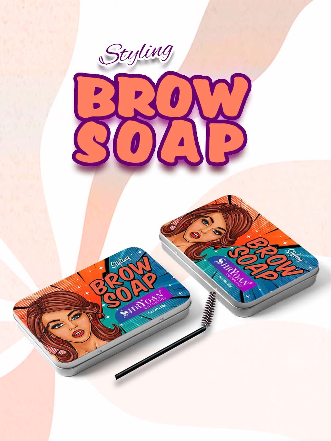 

SHRYOAN Styling Brow Soap for Fuller & Fluffier Eyebrows - 10 g, Multi