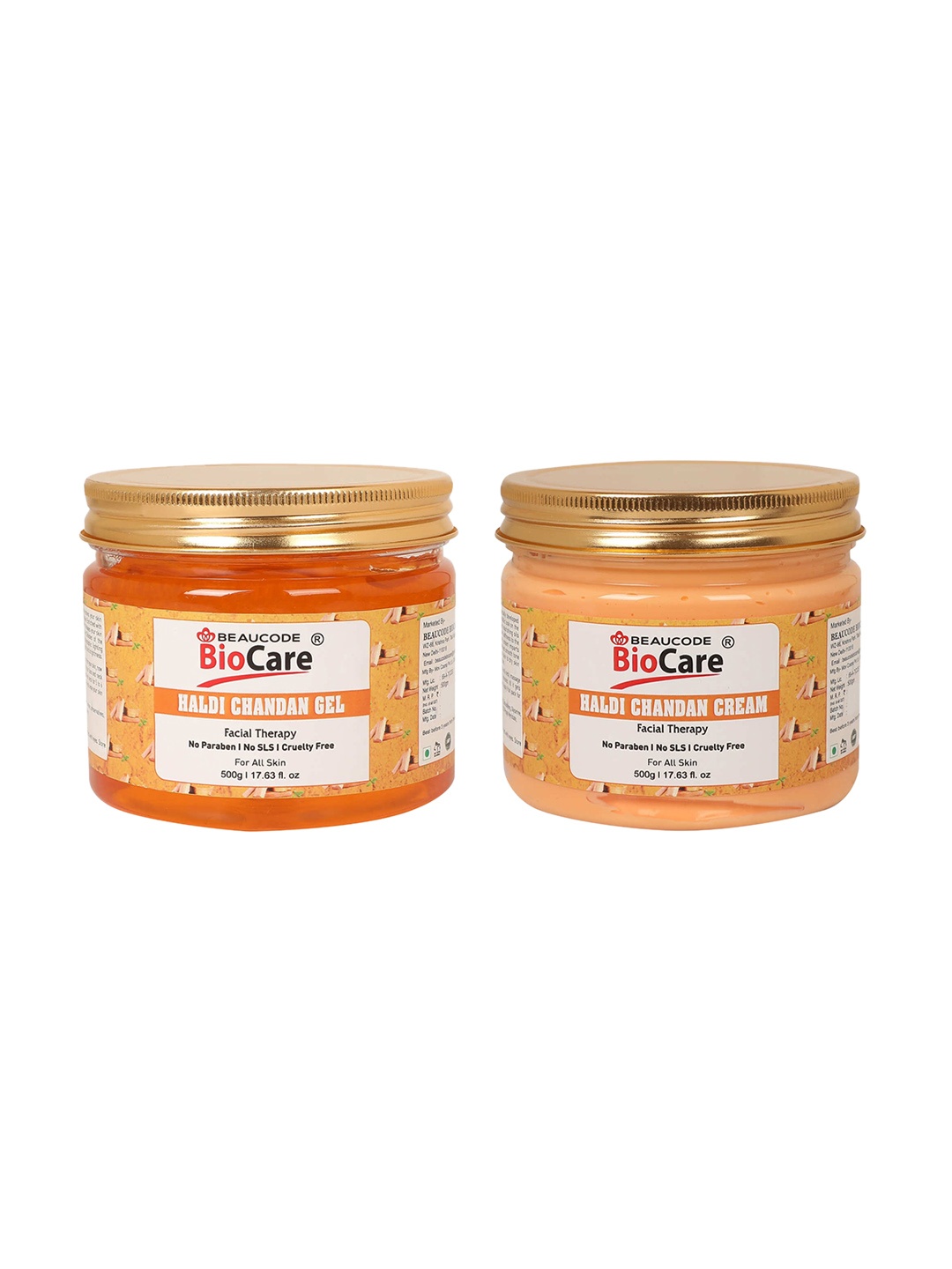 

BEAUCODE BIOCARE Haldi Chandan Face and Body Gel and Cream, Na