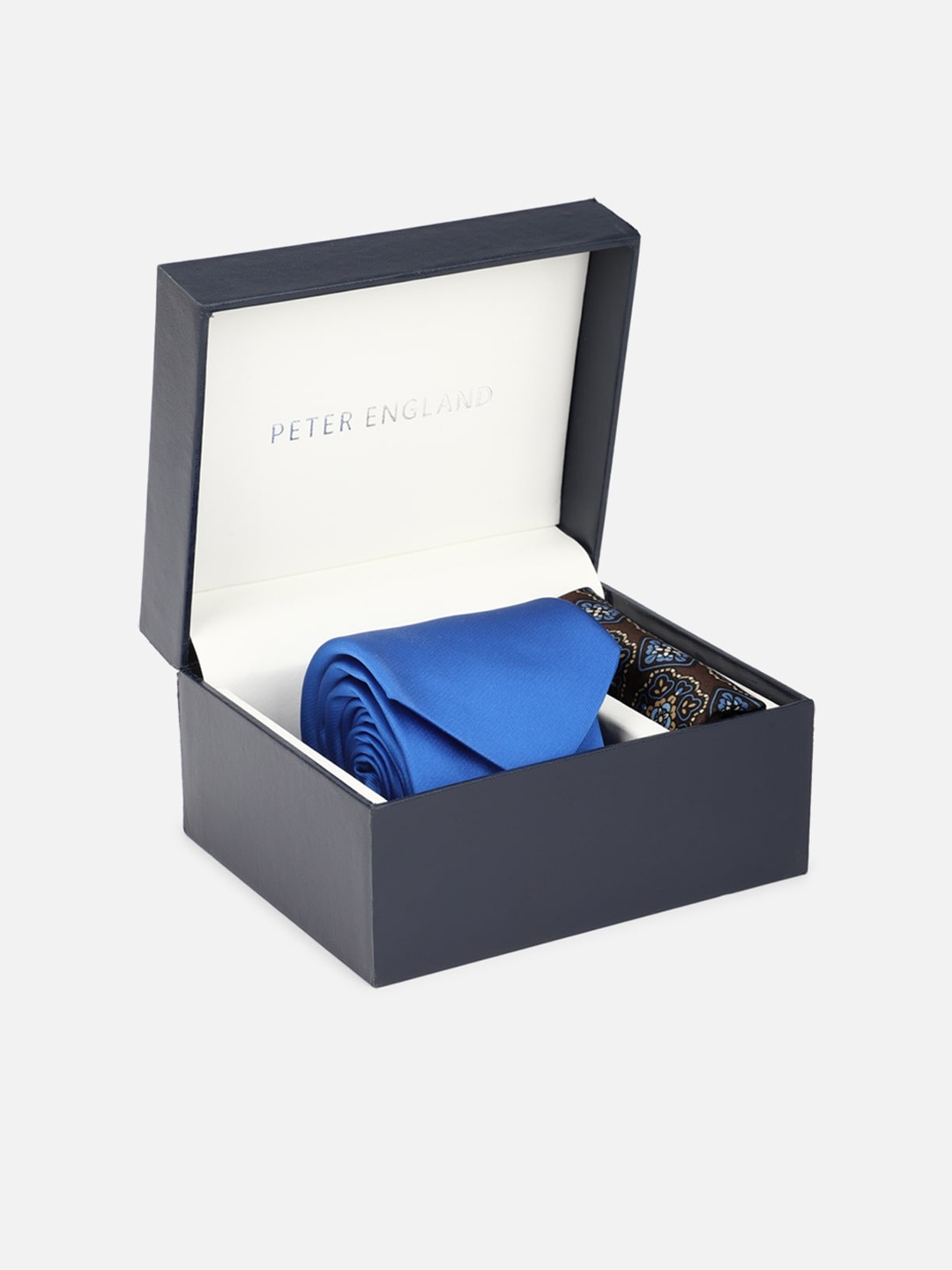 

Peter England Men Blue & Olive Accessory Gift Set