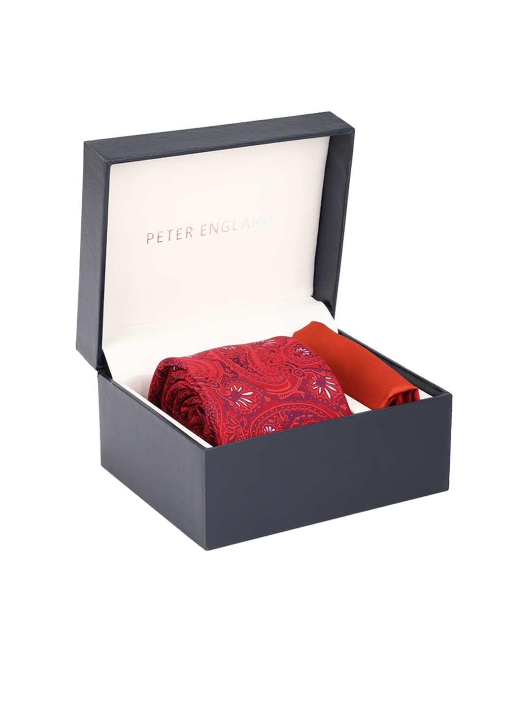 

Peter England Men Red Printed Accessory Gift Set