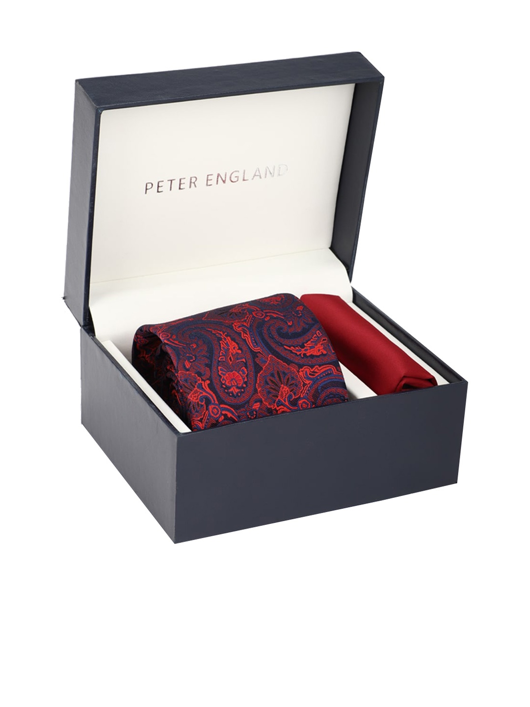 

Peter England Men Red & Blue Accessory Gift Set