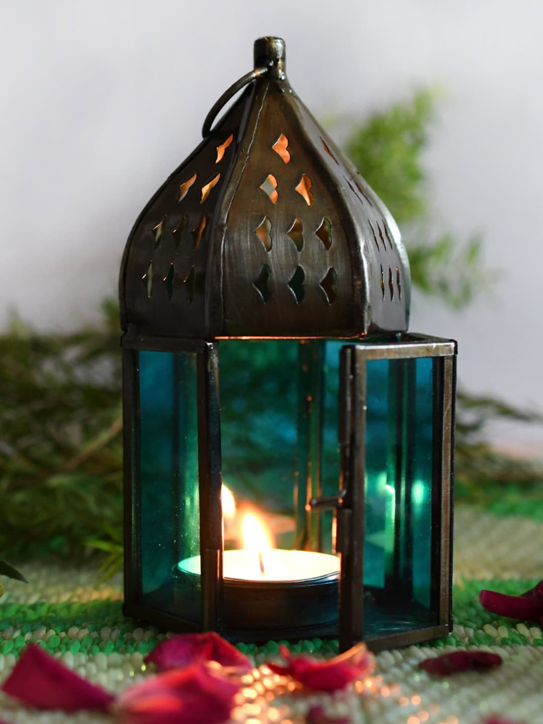 

Craftvatika Bronze-toned Wall Hanging Candle Holder