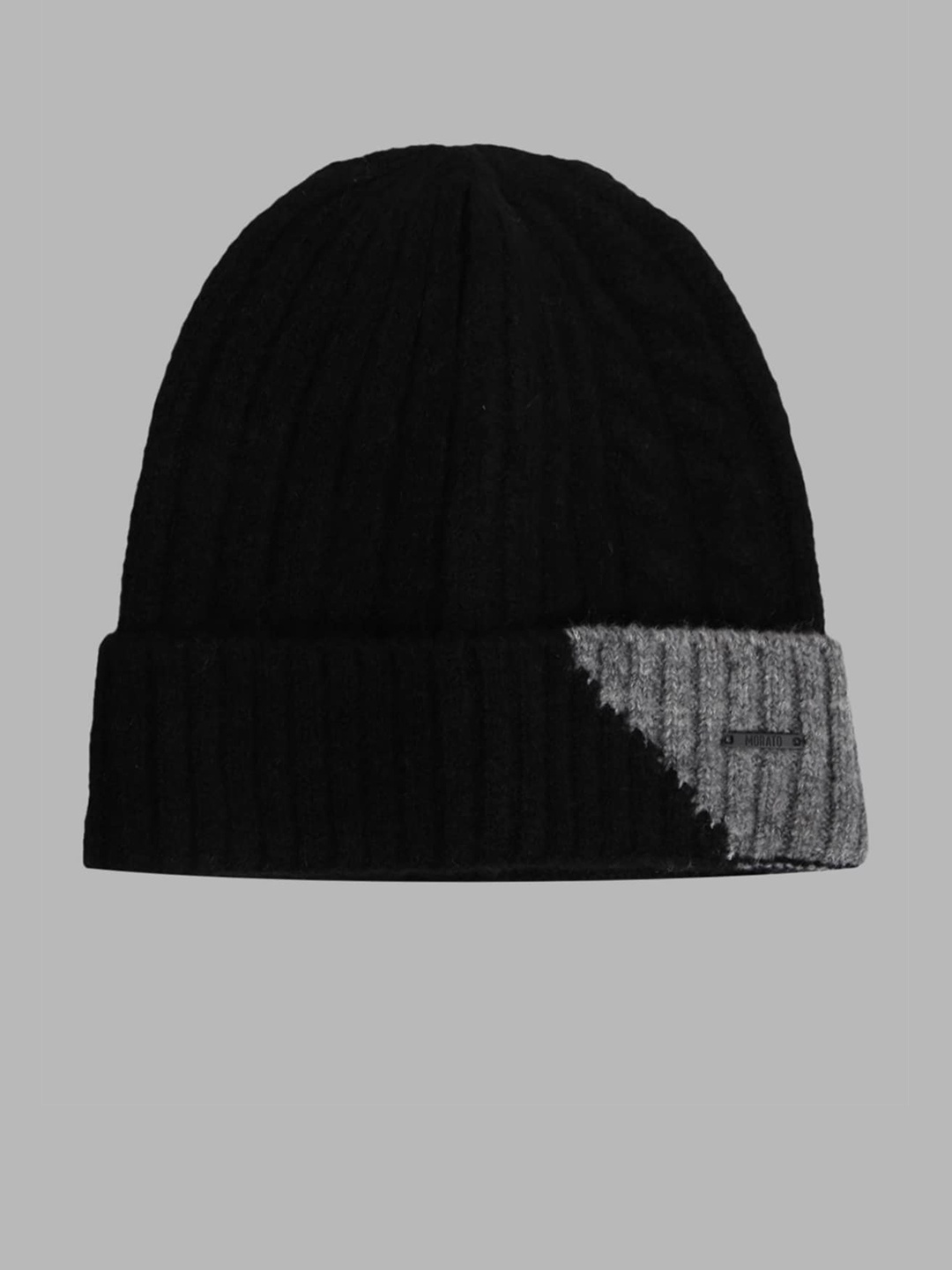 

Antony Morato Men Black & Grey Beanie