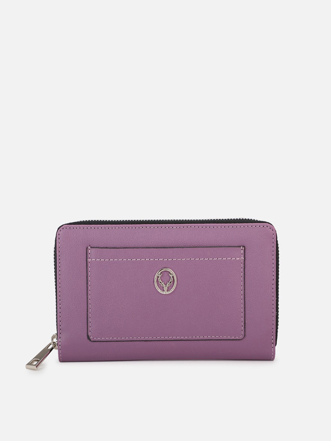 

Allen Solly Women Purple & Black PU Two Fold Wallet