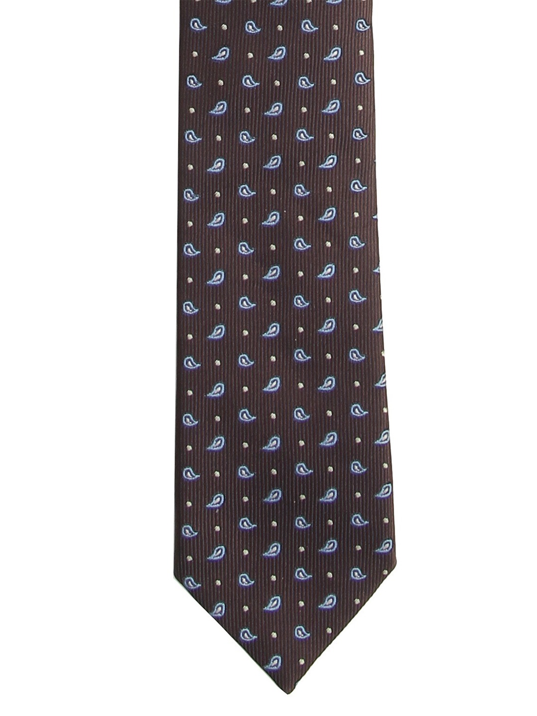 

Calvadoss Men Purple & Blue Woven Design Broad Tie