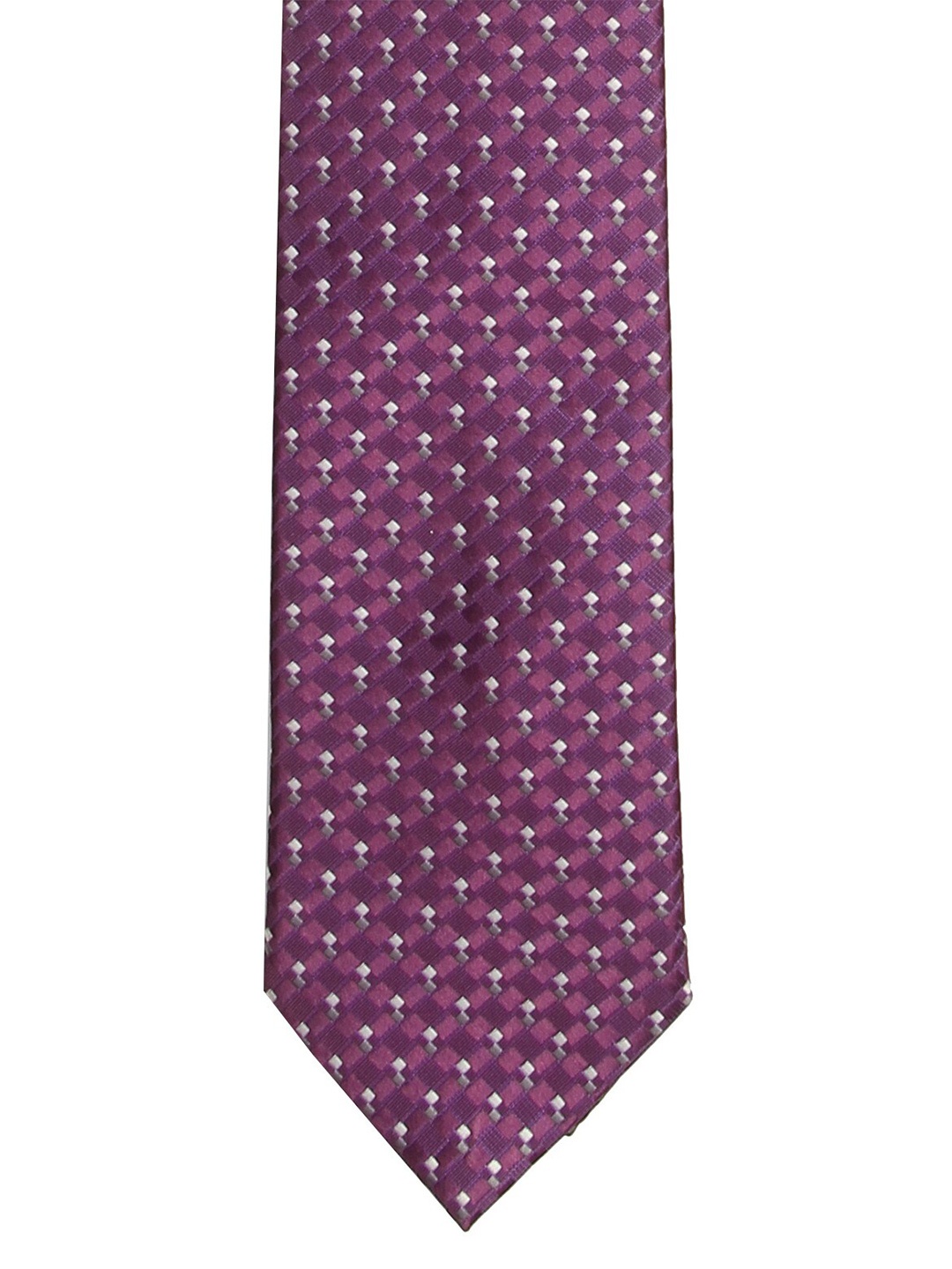 

Calvadoss Men Purple & White Woven Design Broad Tie
