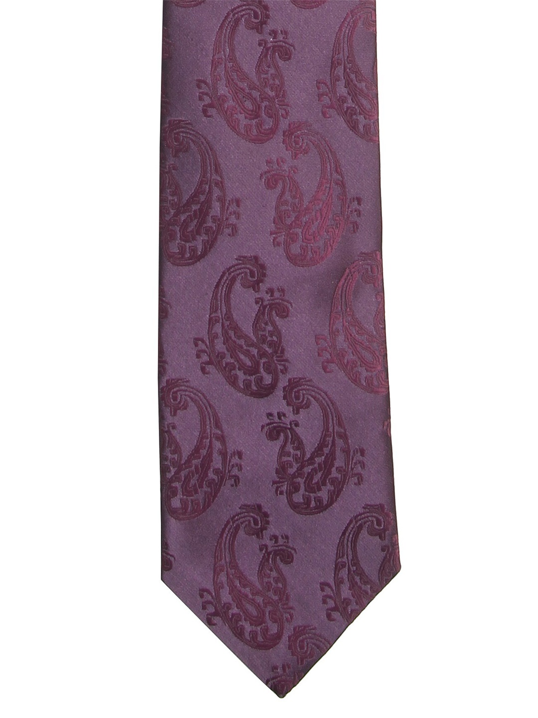 

Calvadoss Men Purple Woven Design Broad Tie