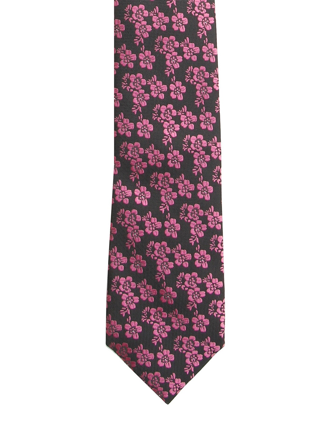 

Calvadoss Men Purple & Pink Woven Design Broad Tie