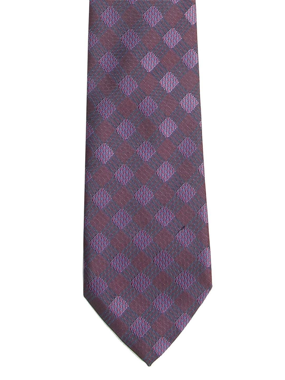 

Calvadoss Men Purple Checked Broad Tie