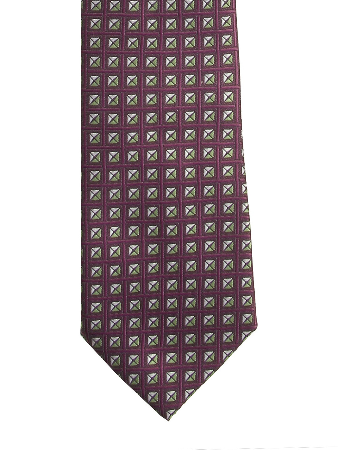 

Calvadoss Men Purple & Grey Woven Design Broad Tie