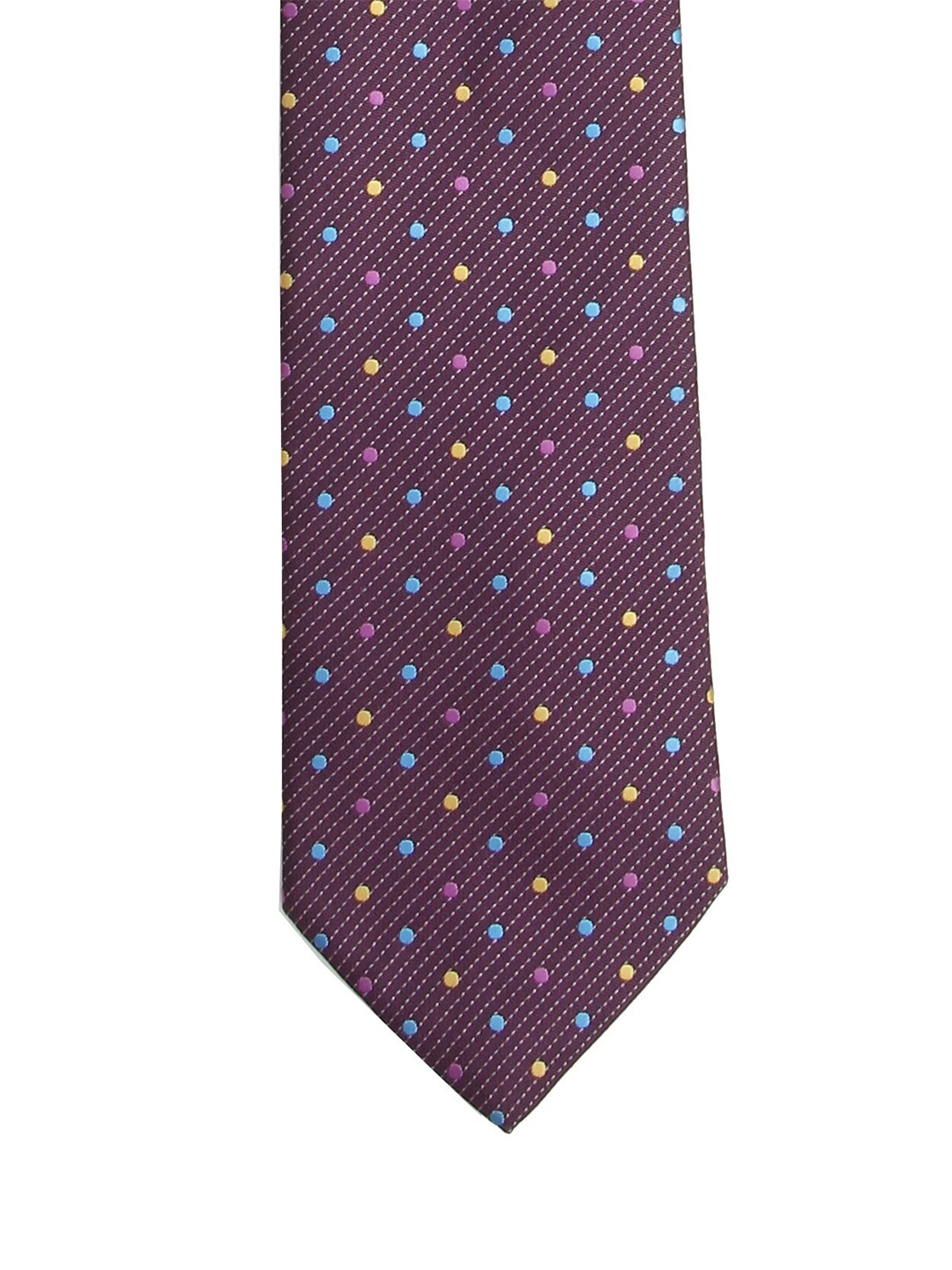 

Calvadoss Men Purple & Blue Woven Design Broad Tie