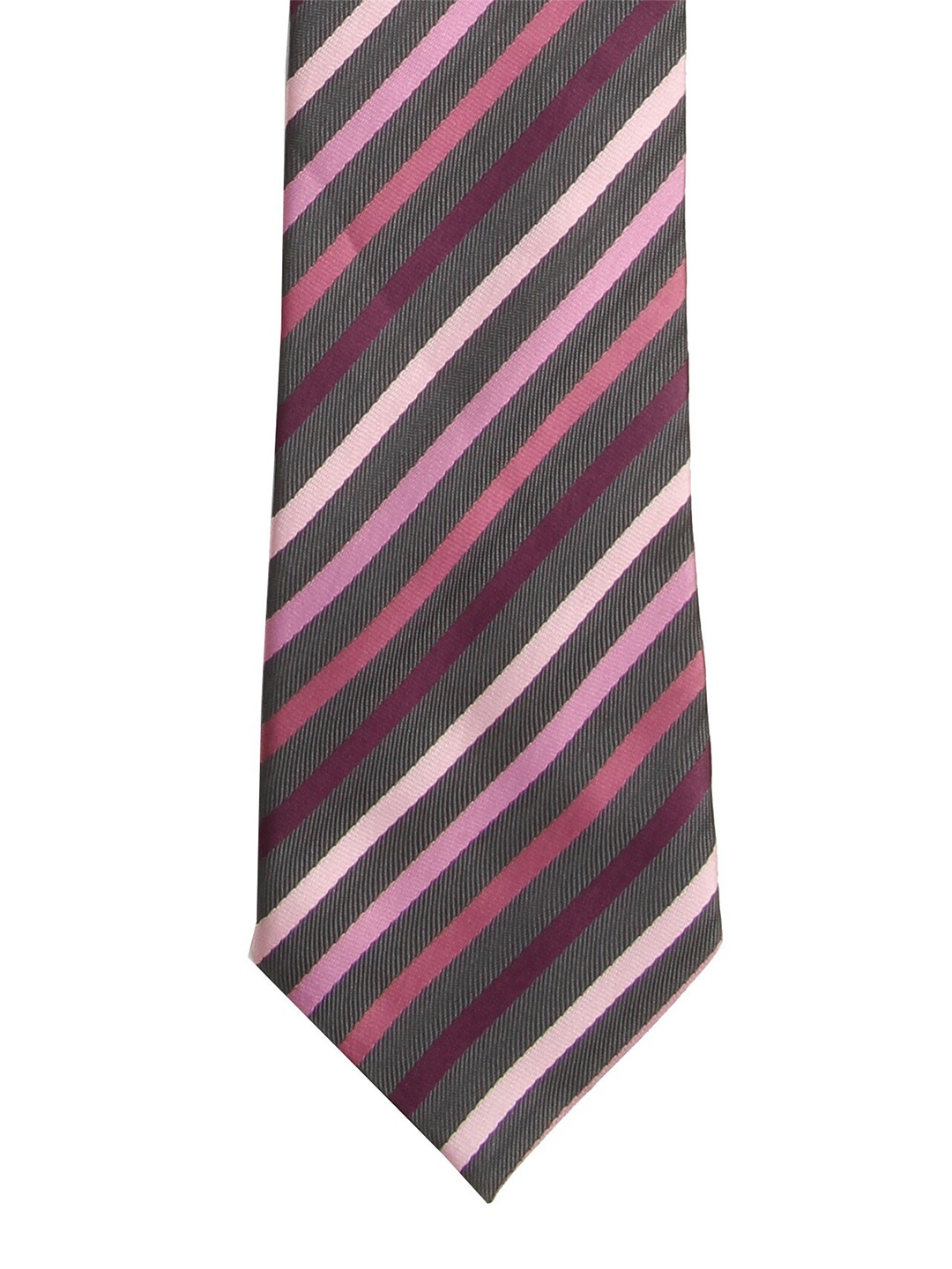 

Calvadoss Men Purple & Peach-Coloured Striped Broad Tie