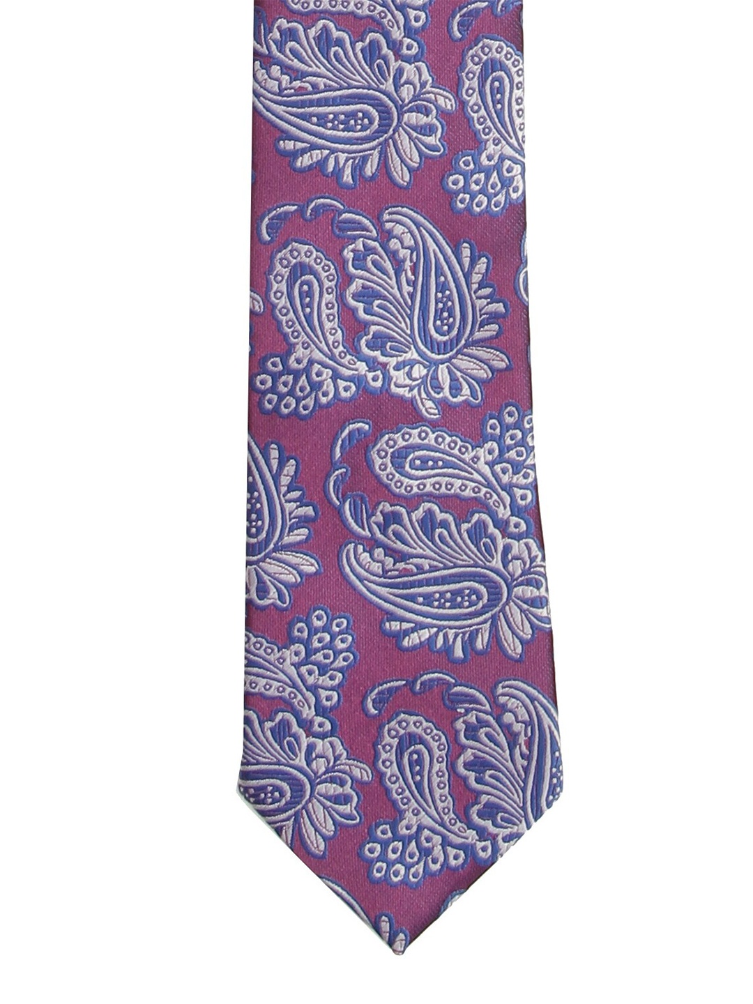 

Calvadoss Men Purple Woven Design Broad Tie
