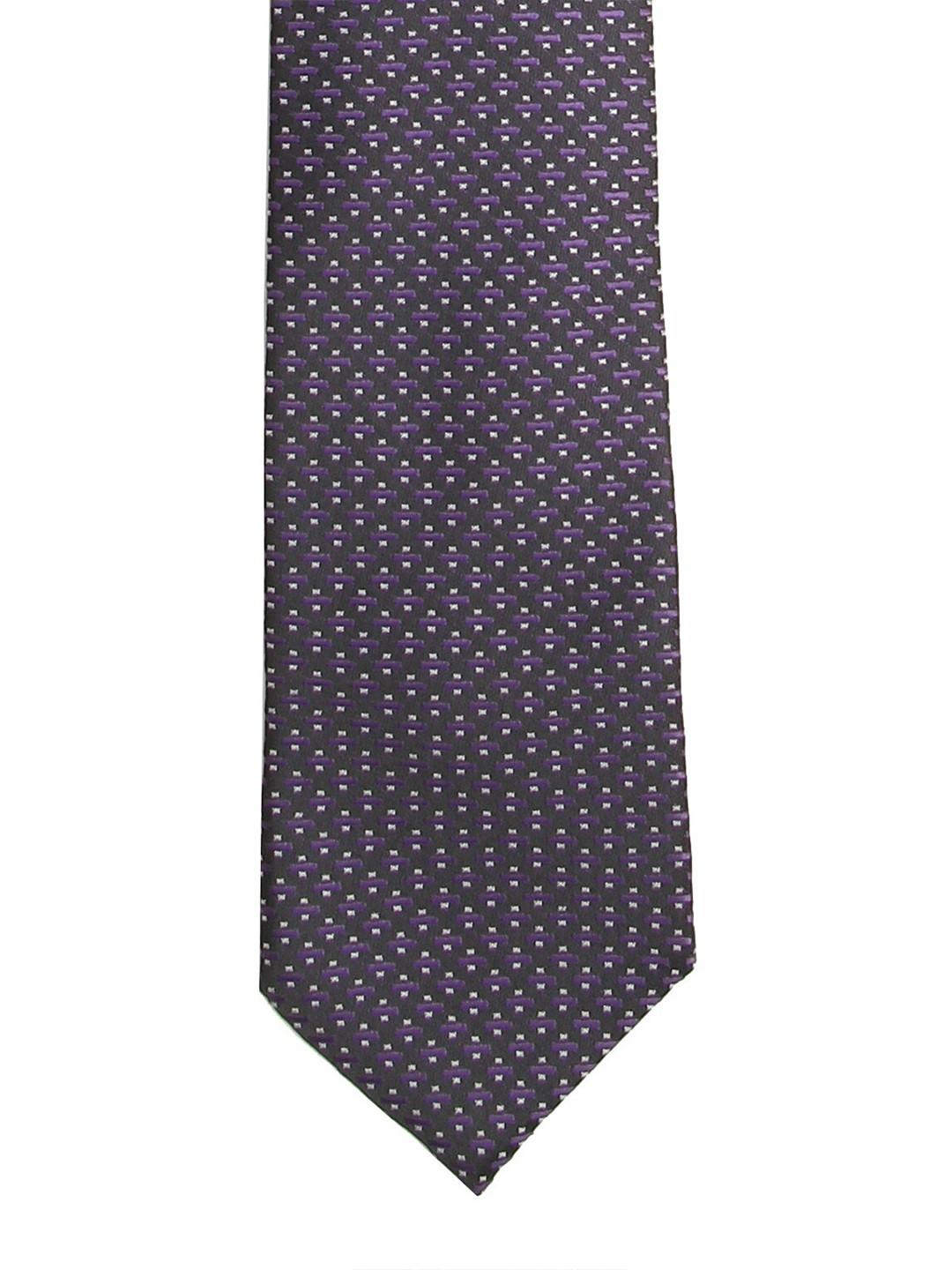 

Calvadoss Men Purple & Black Woven Design Broad Tie