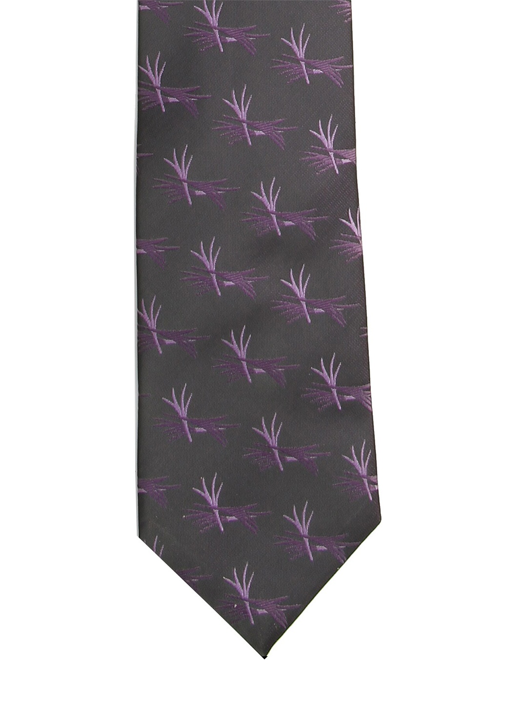 

Calvadoss Men Purple & Black Woven Design Broad Tie