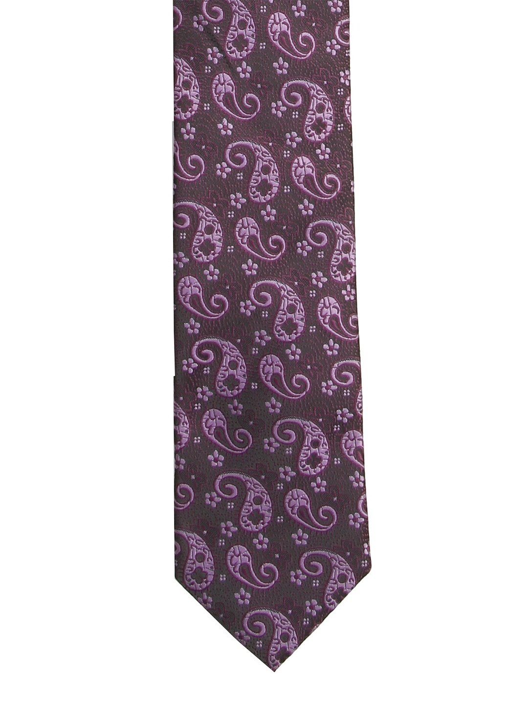 

Calvadoss Men Purple Woven Design Broad Tie