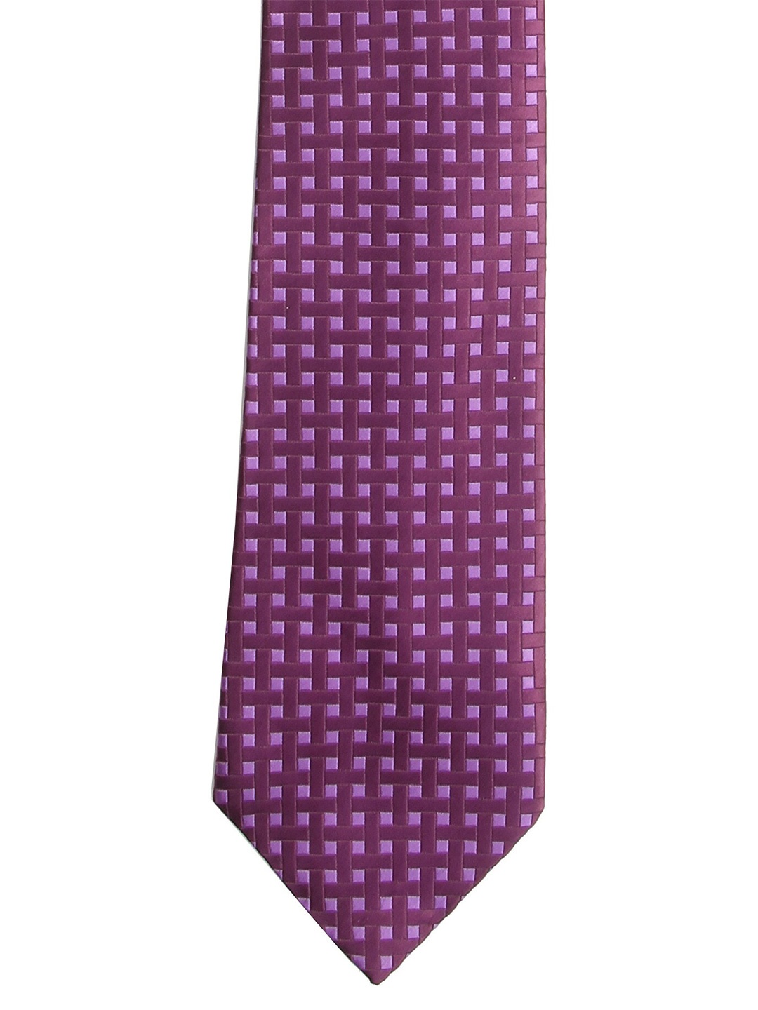 

Calvadoss Men Purple Woven Design Broad Tie
