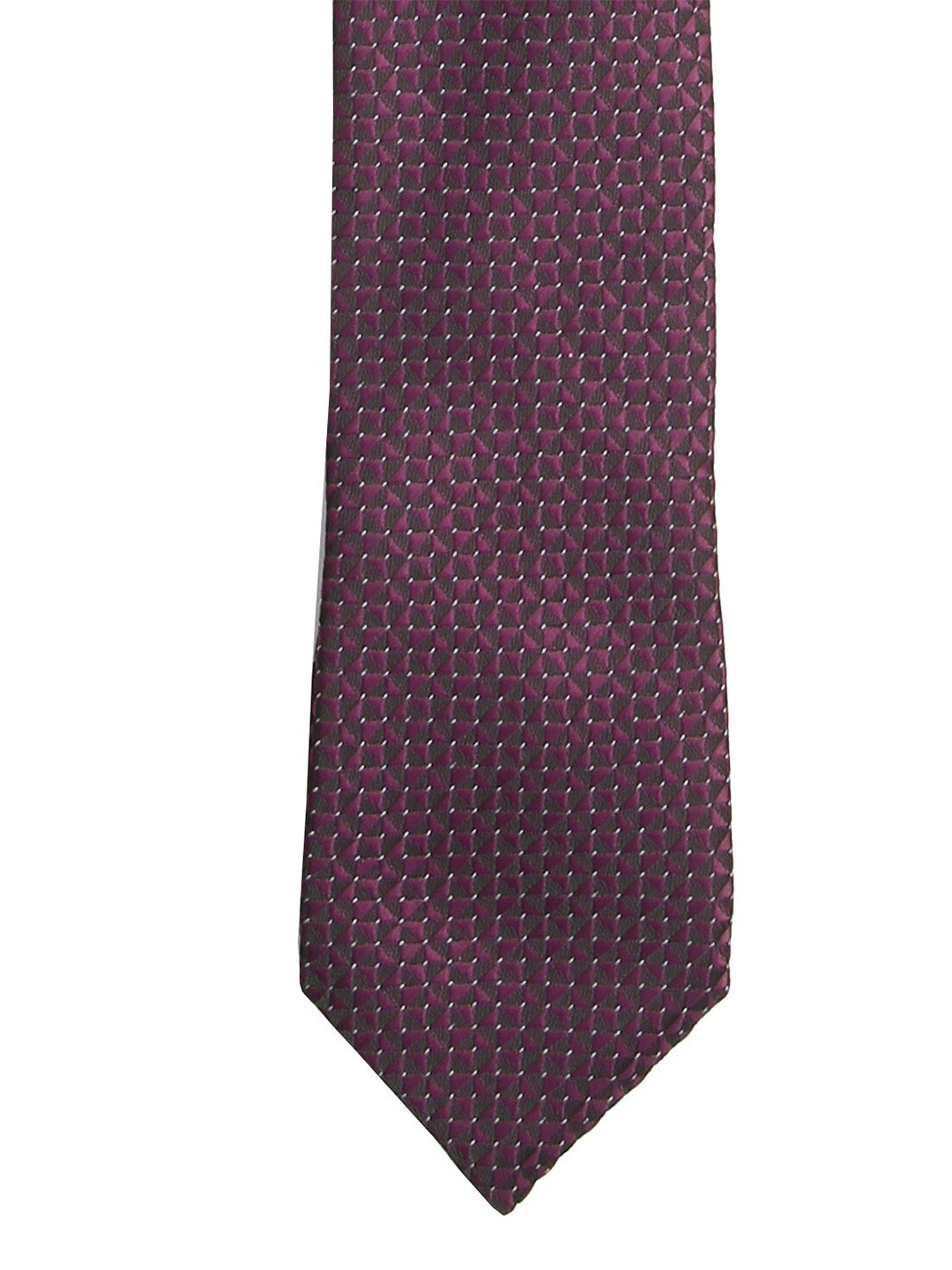 

Calvadoss Men Purple & Black Woven Design Broad Tie