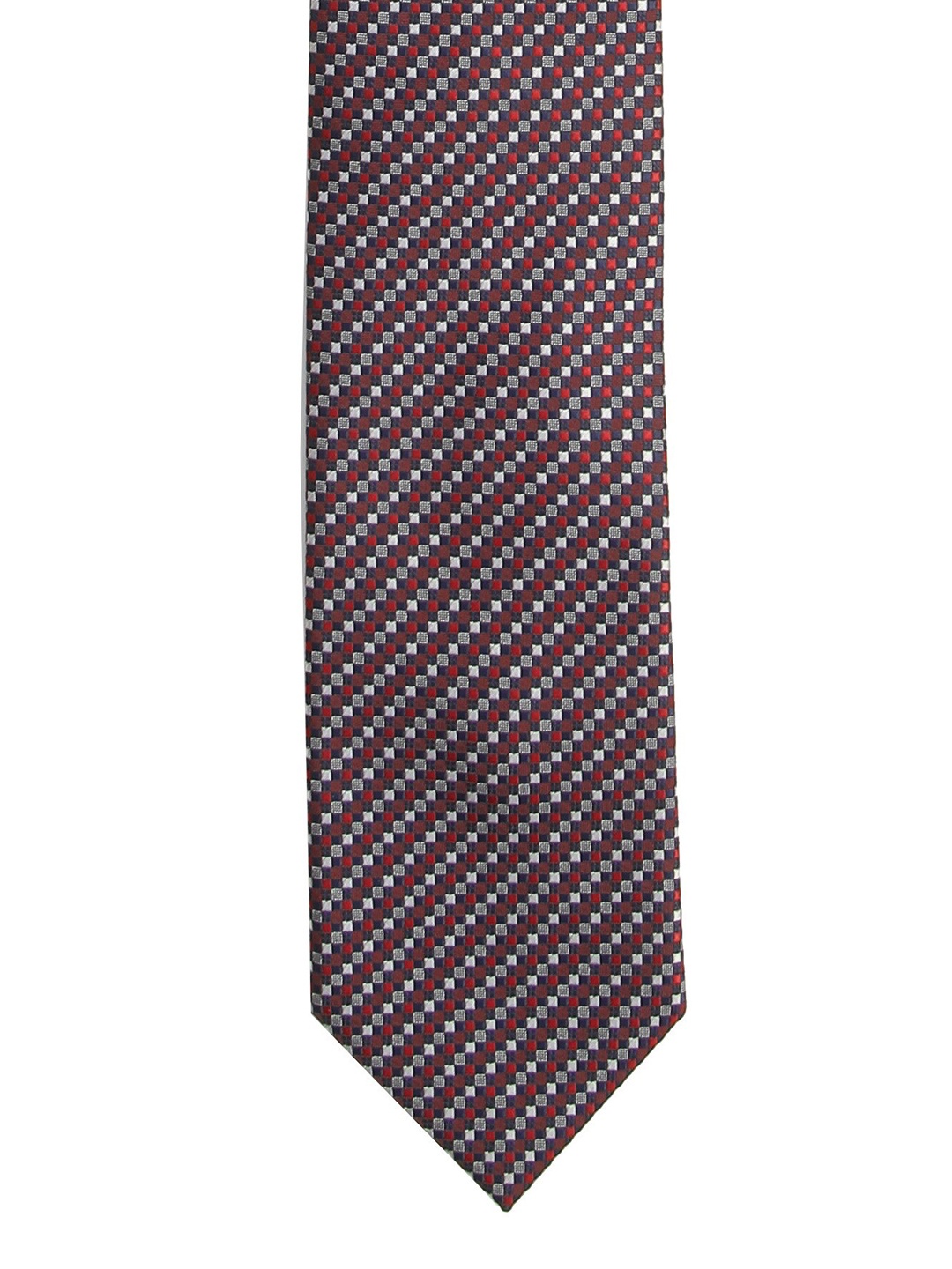 

Calvadoss Men Purple & White Woven Design Broad Tie