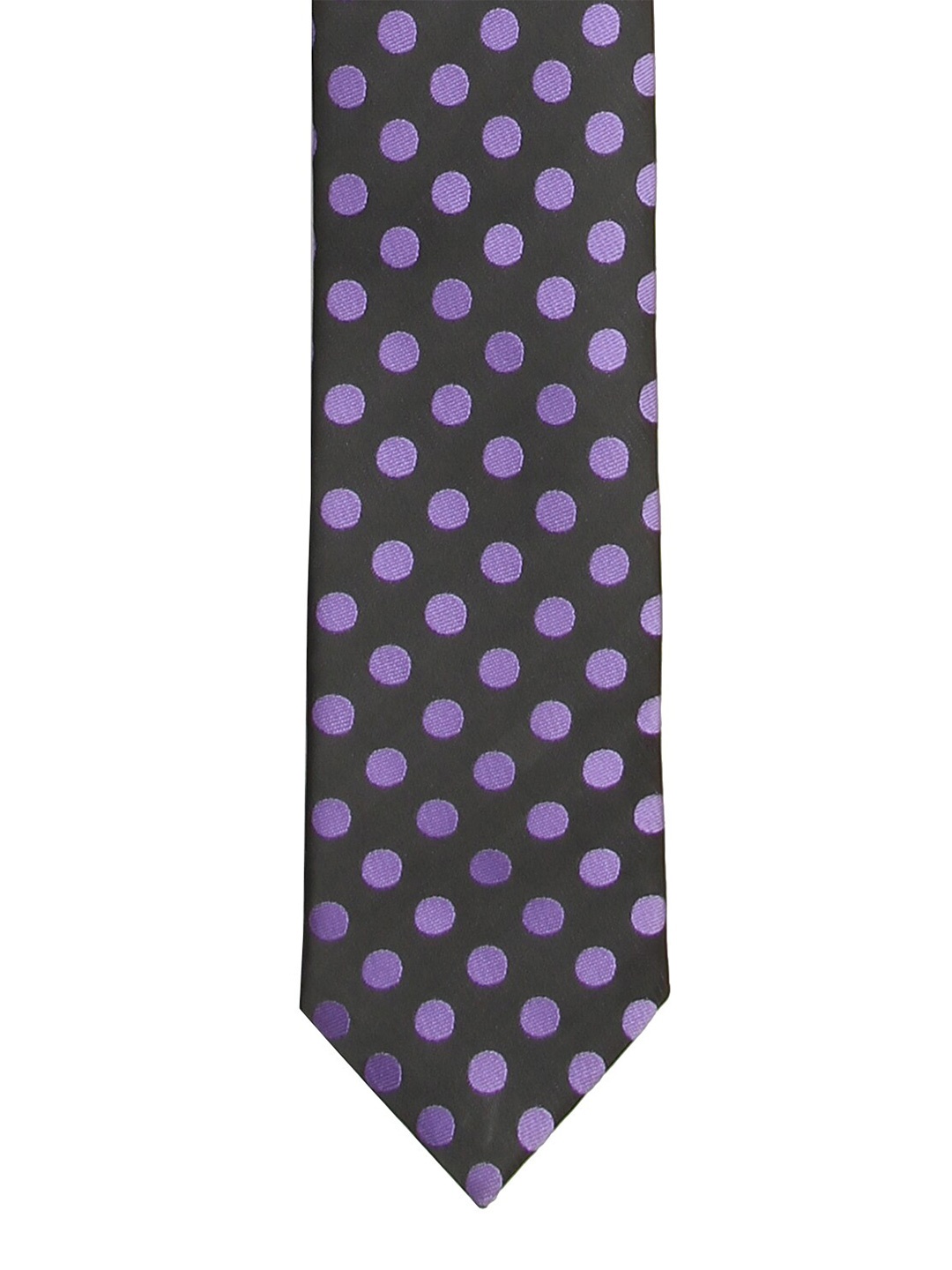 

Calvadoss Men Purple & Black Woven Design Broad Tie