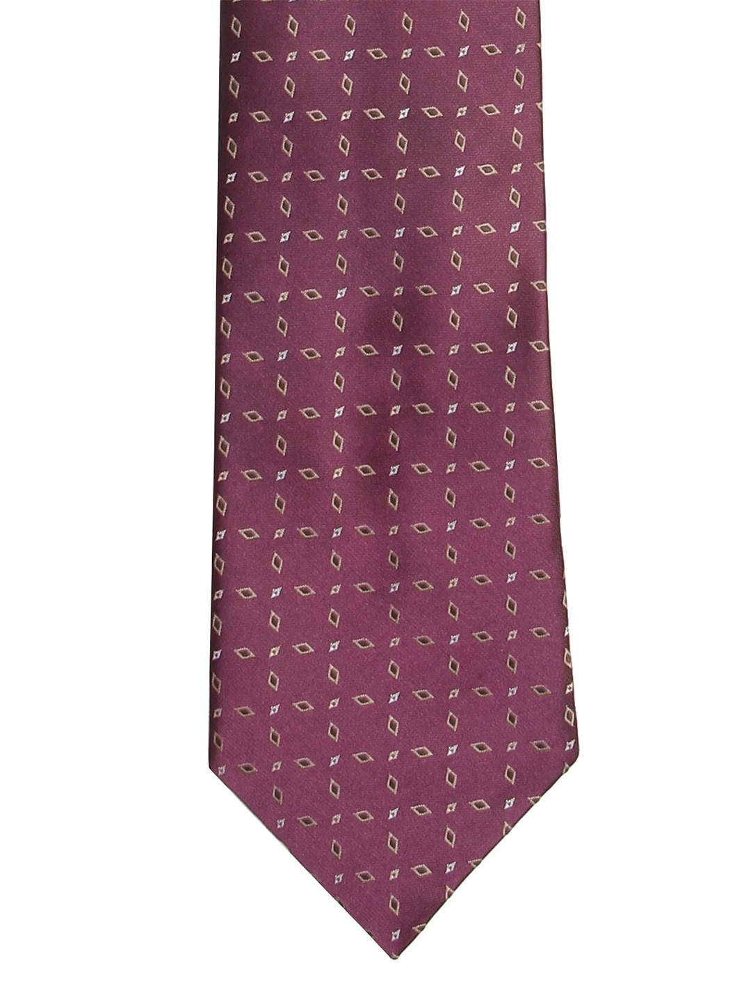 

Calvadoss Men Purple & White Woven Design Broad Tie