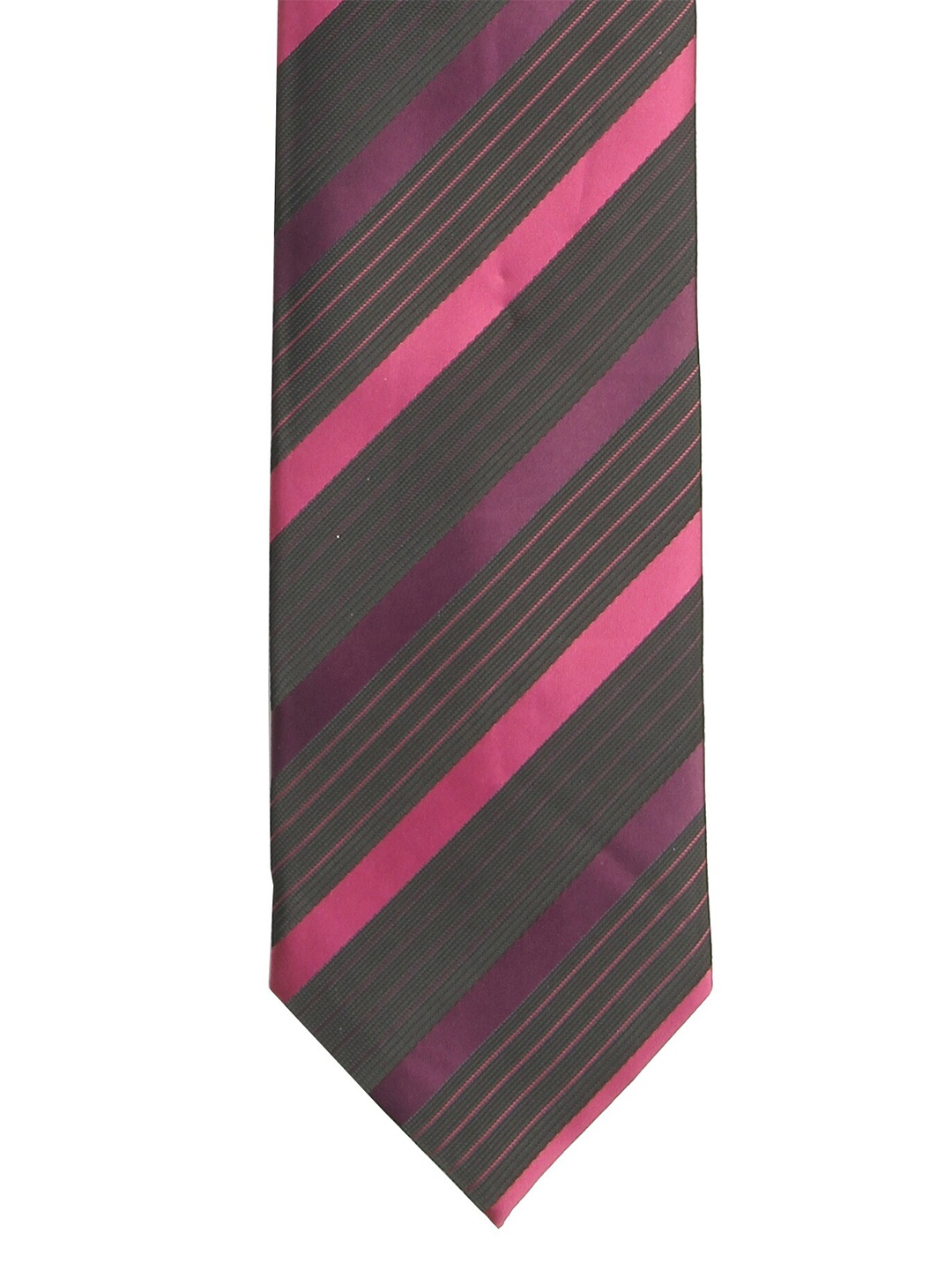 

Calvadoss Men Purple & Black Woven Design Broad Tie