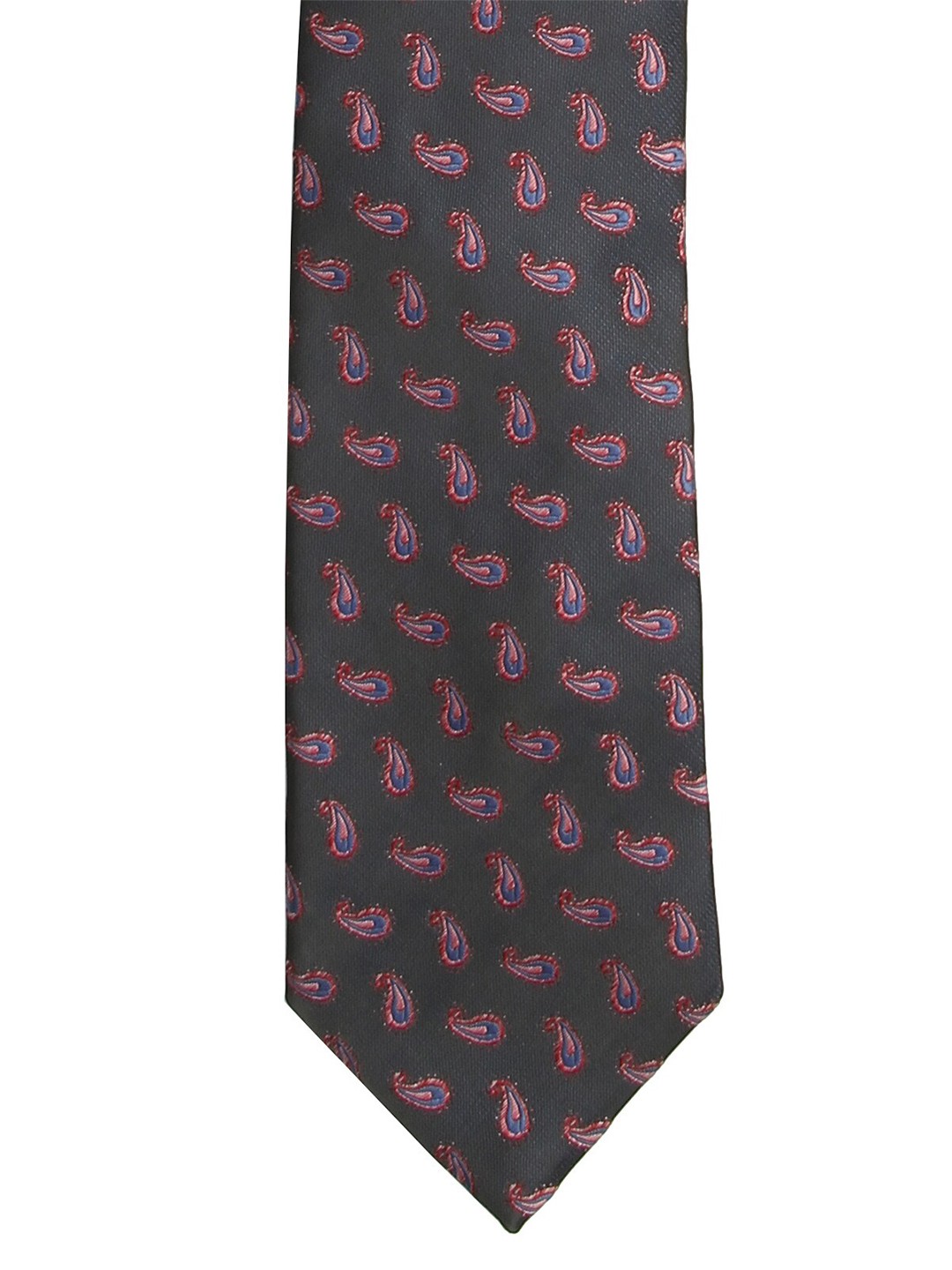 

Calvadoss Men Purple & Black Woven Design Broad Tie